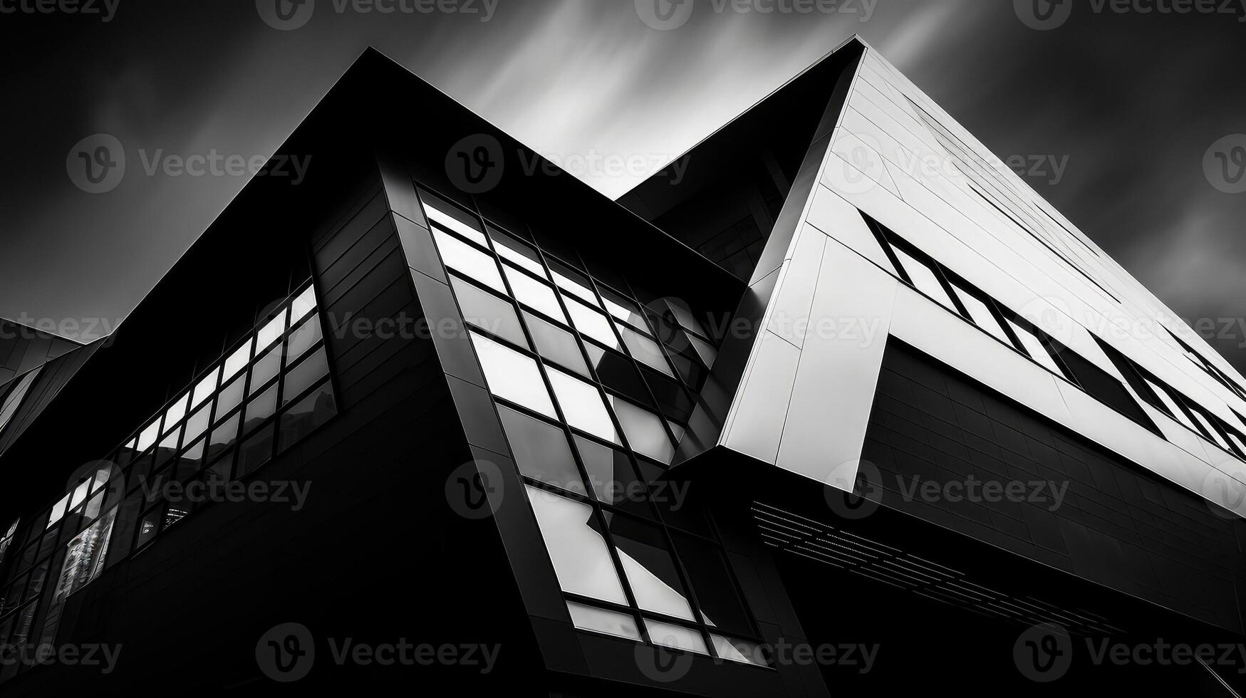 modernism black white building photo