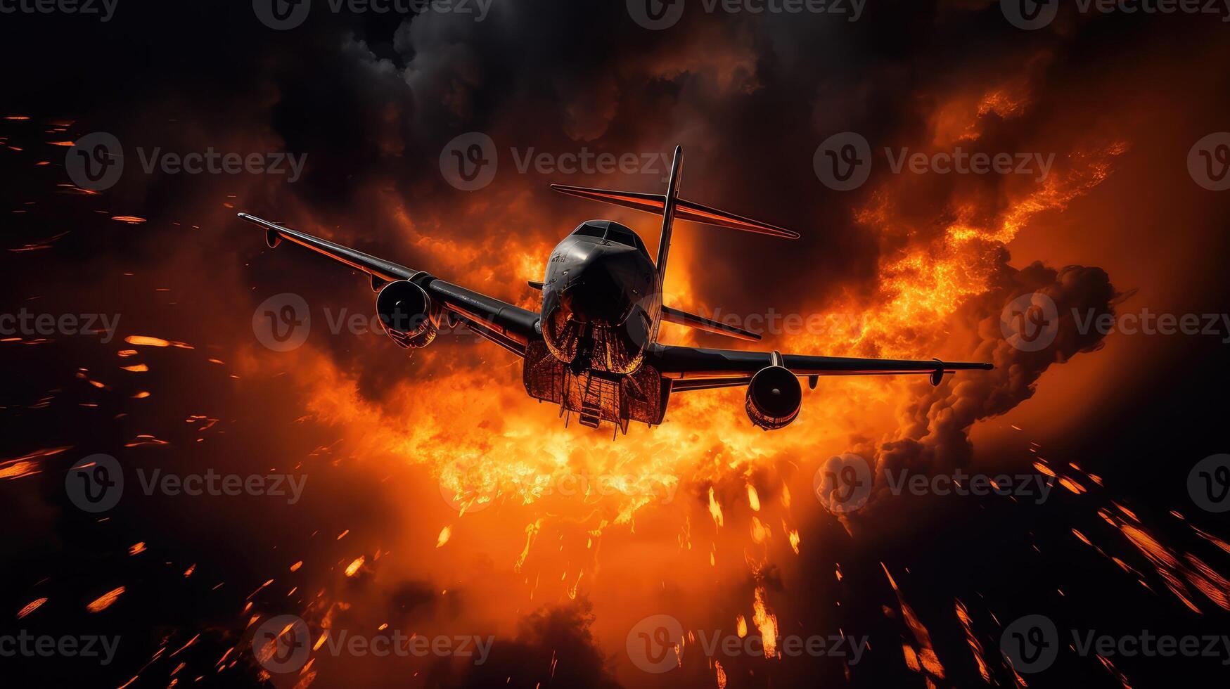 exercise plane fire photo