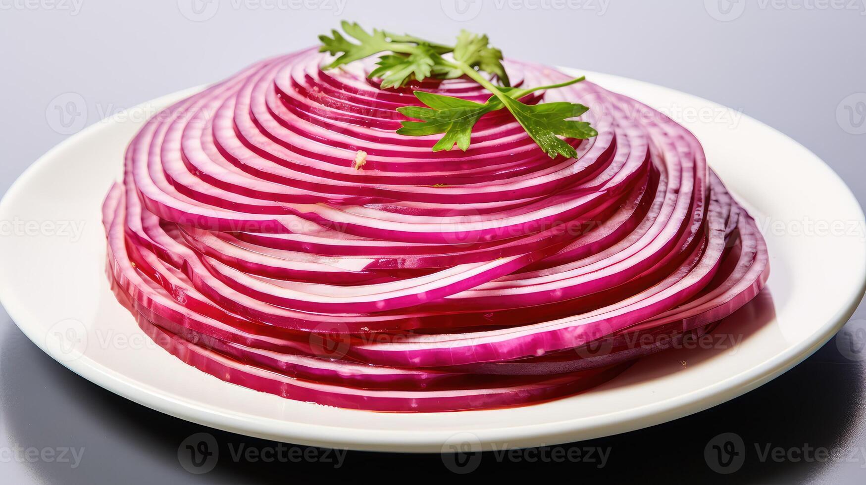up sliced red onion photo
