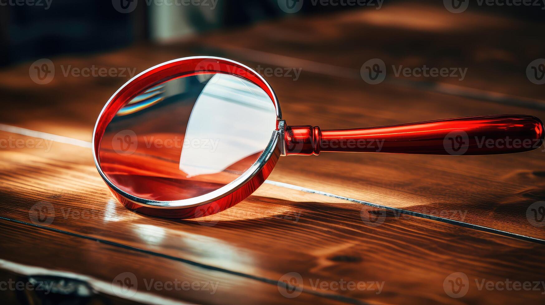 close red magnifying glass photo