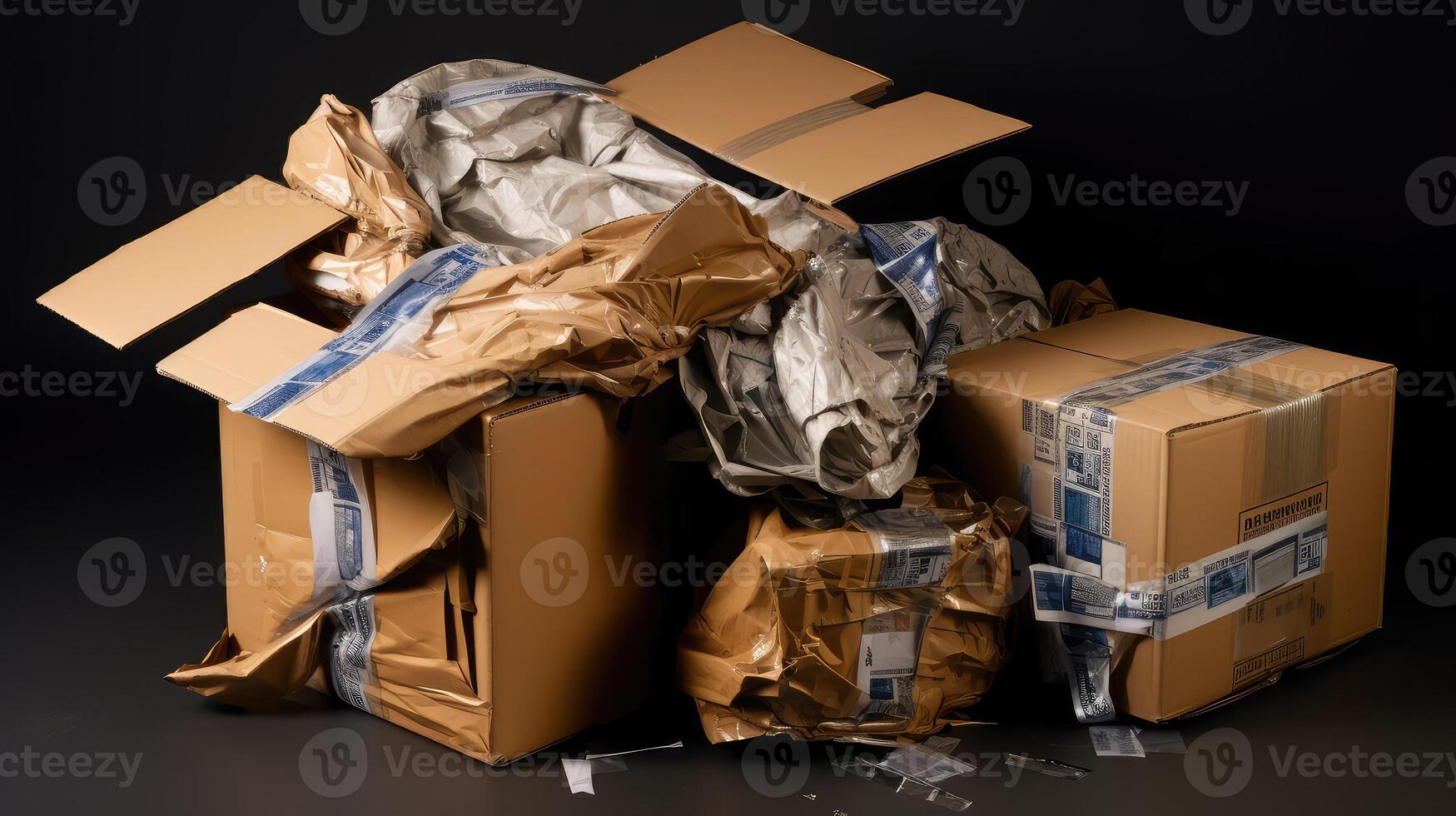 shipping damaged boxes photo