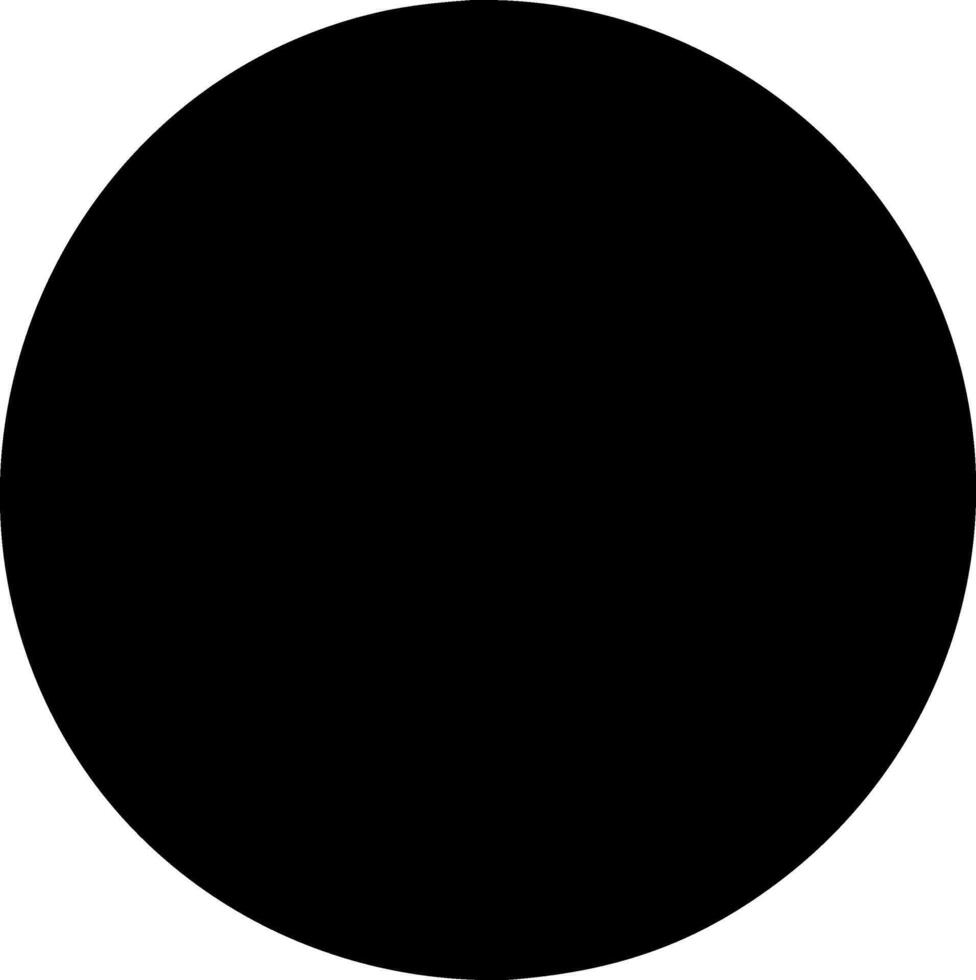 Simple Circle Icon for Geometric Design and Abstract Visualization vector