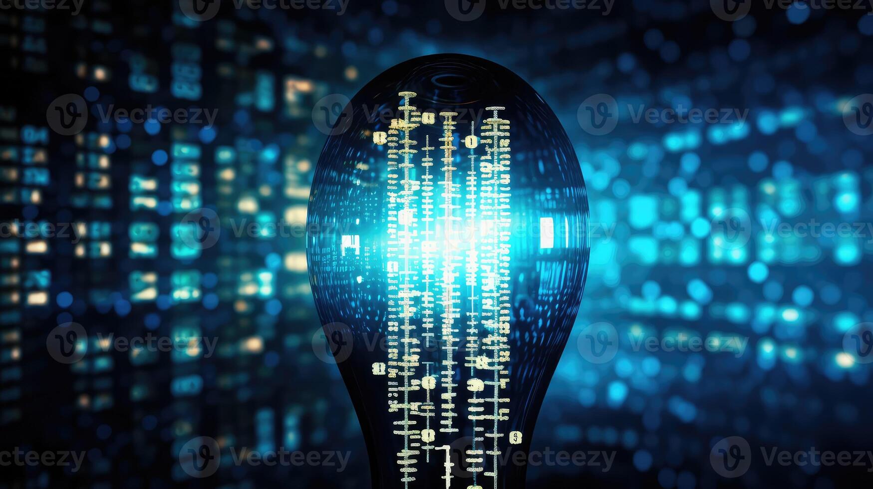 code data light bulb photo