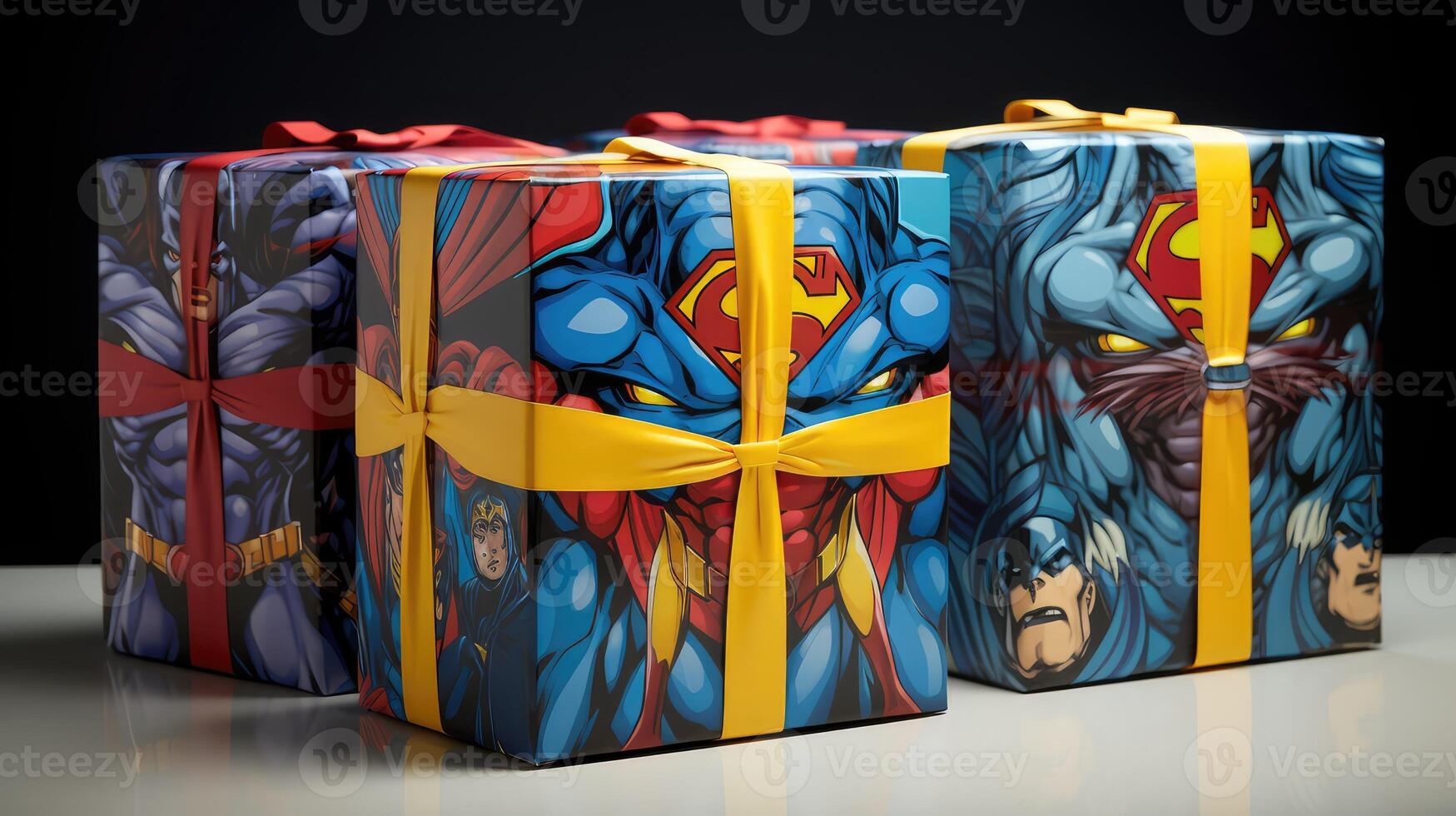 wonderwoman cartoon gift box photo