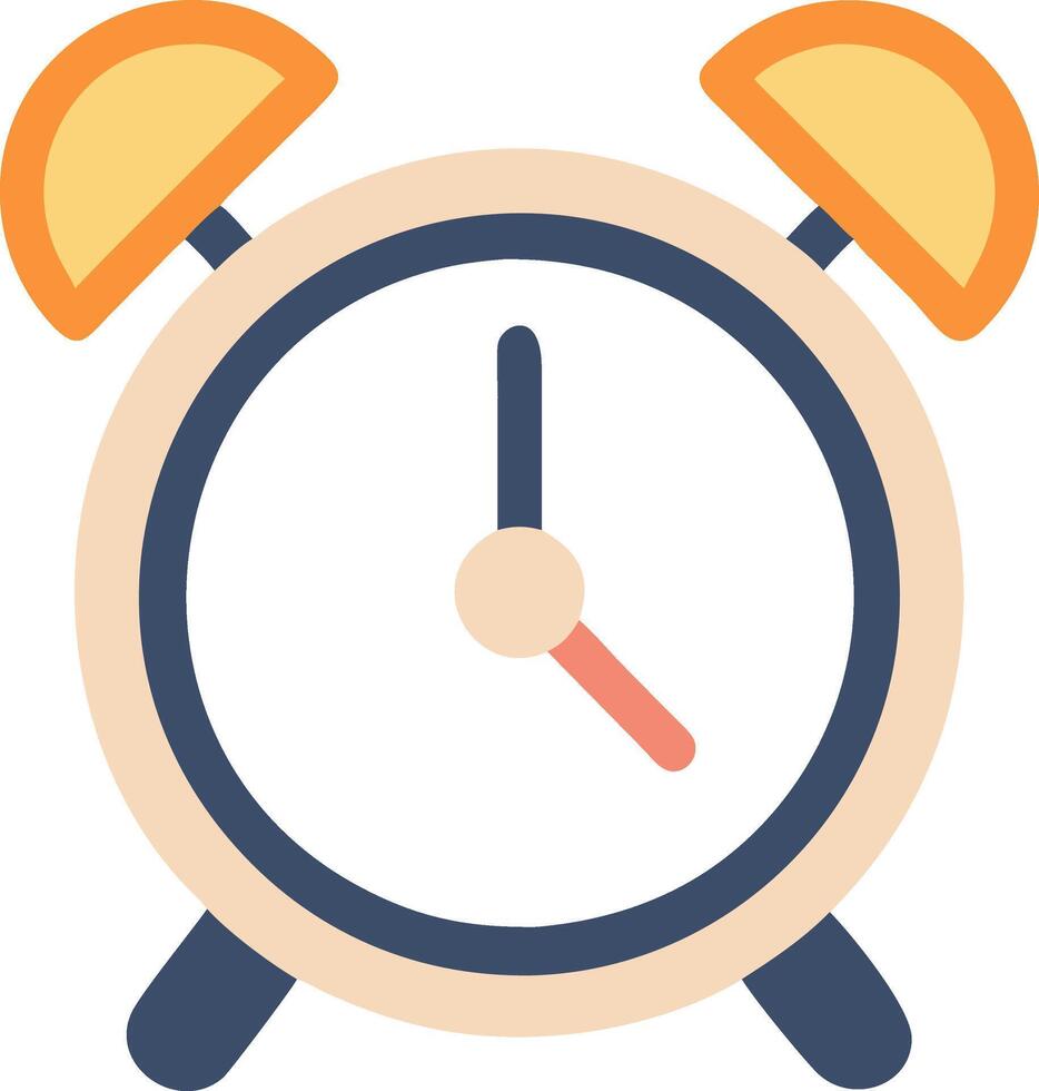 Alarm Clock Icon for Time Management, Wake-Up Alerts, and Daily Routine vector