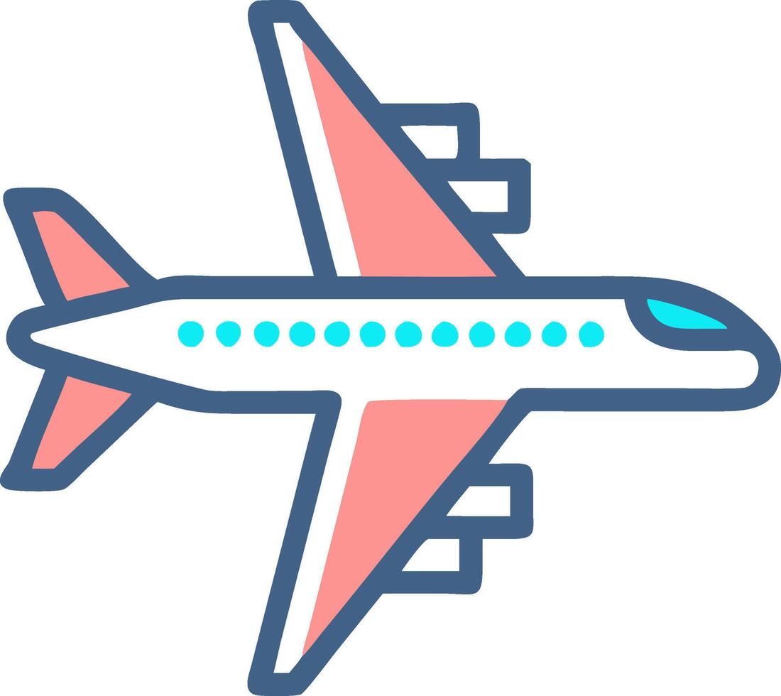 Airplane Icon for Aviation, Air Travel, and Flight Transportation vector