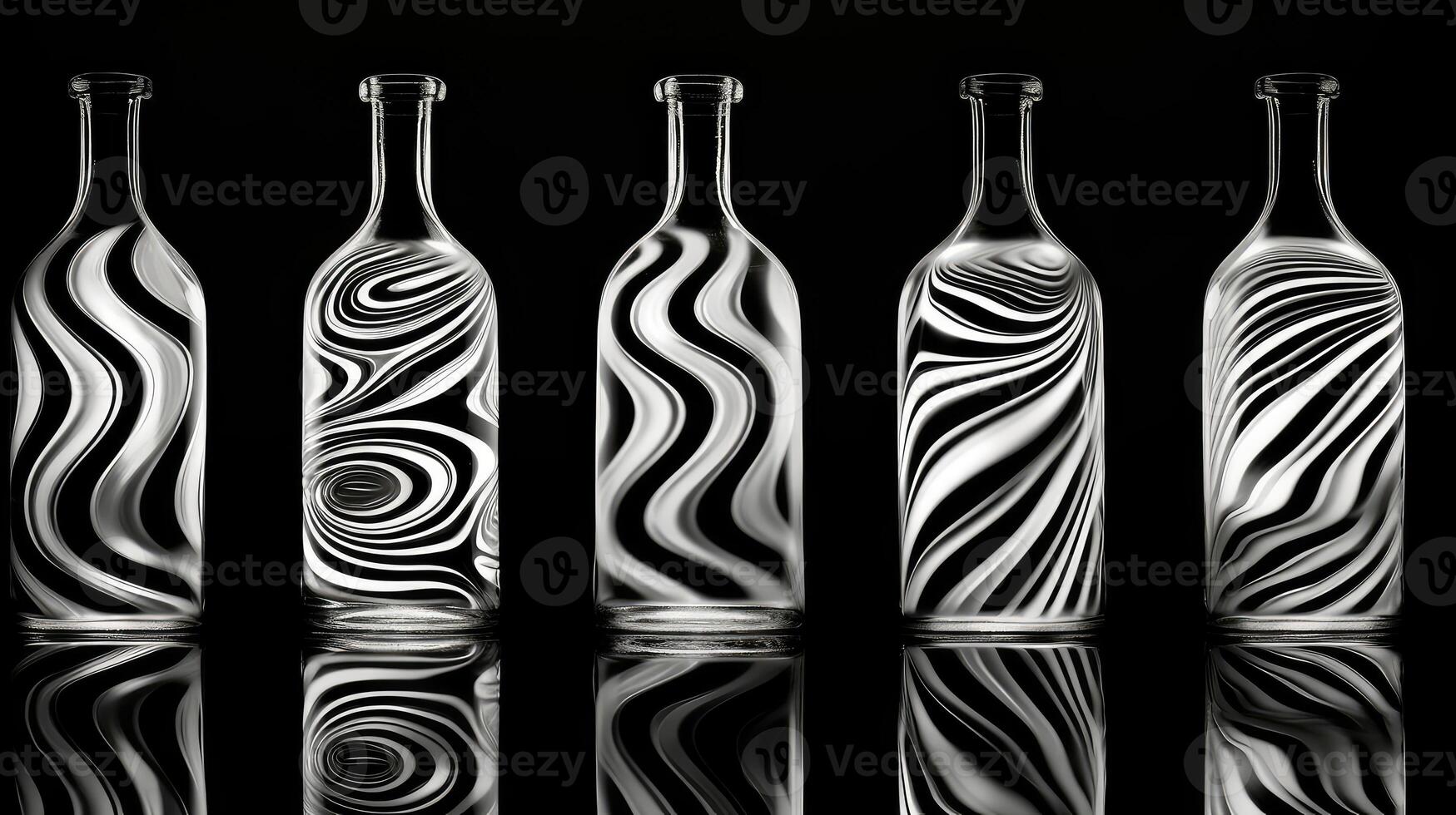 black bottle pattern photo
