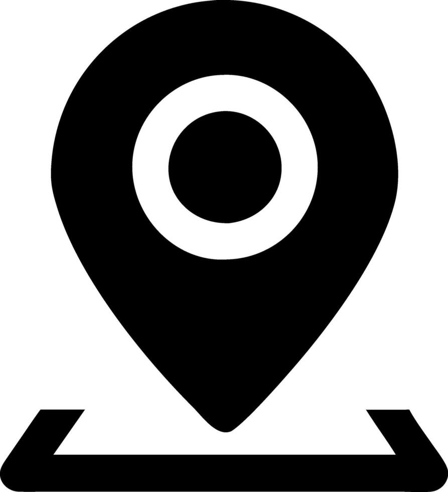 Pinpoint Location Icon for Maps and Navigation vector