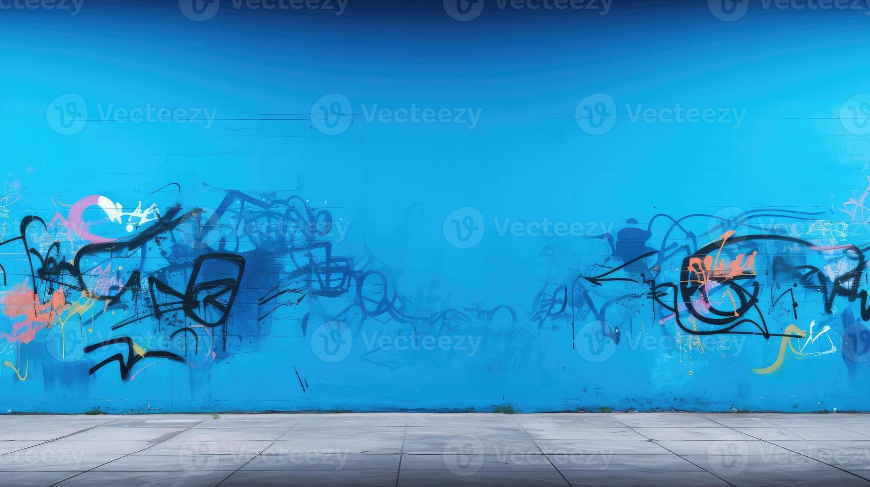 dynamic blue background wall photo