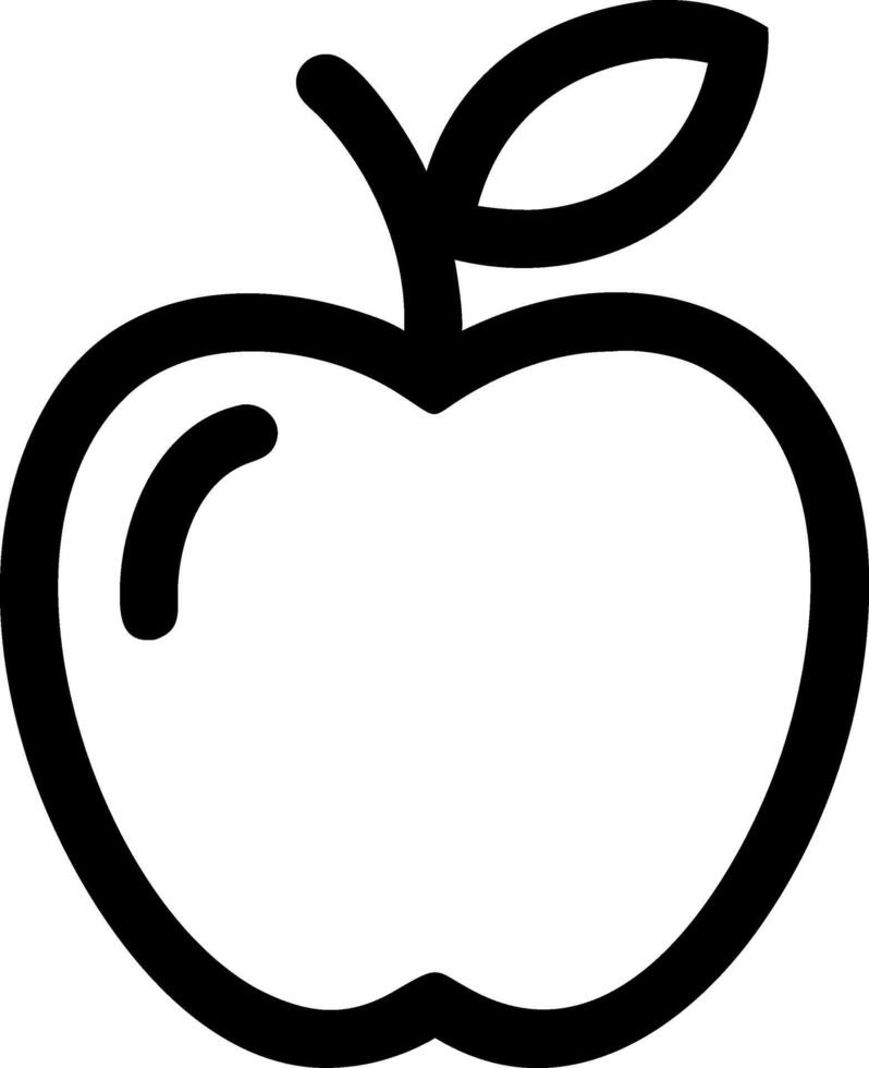 Vibrant Apple Icon for Fresh Food and Healthy Lifestyle Choices vector