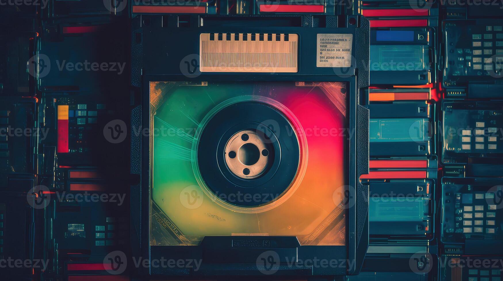 disk data storage background photo