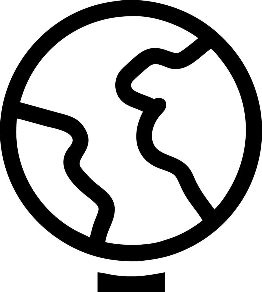 Universal World Icon for Global Interaction and Geographical Exploration vector