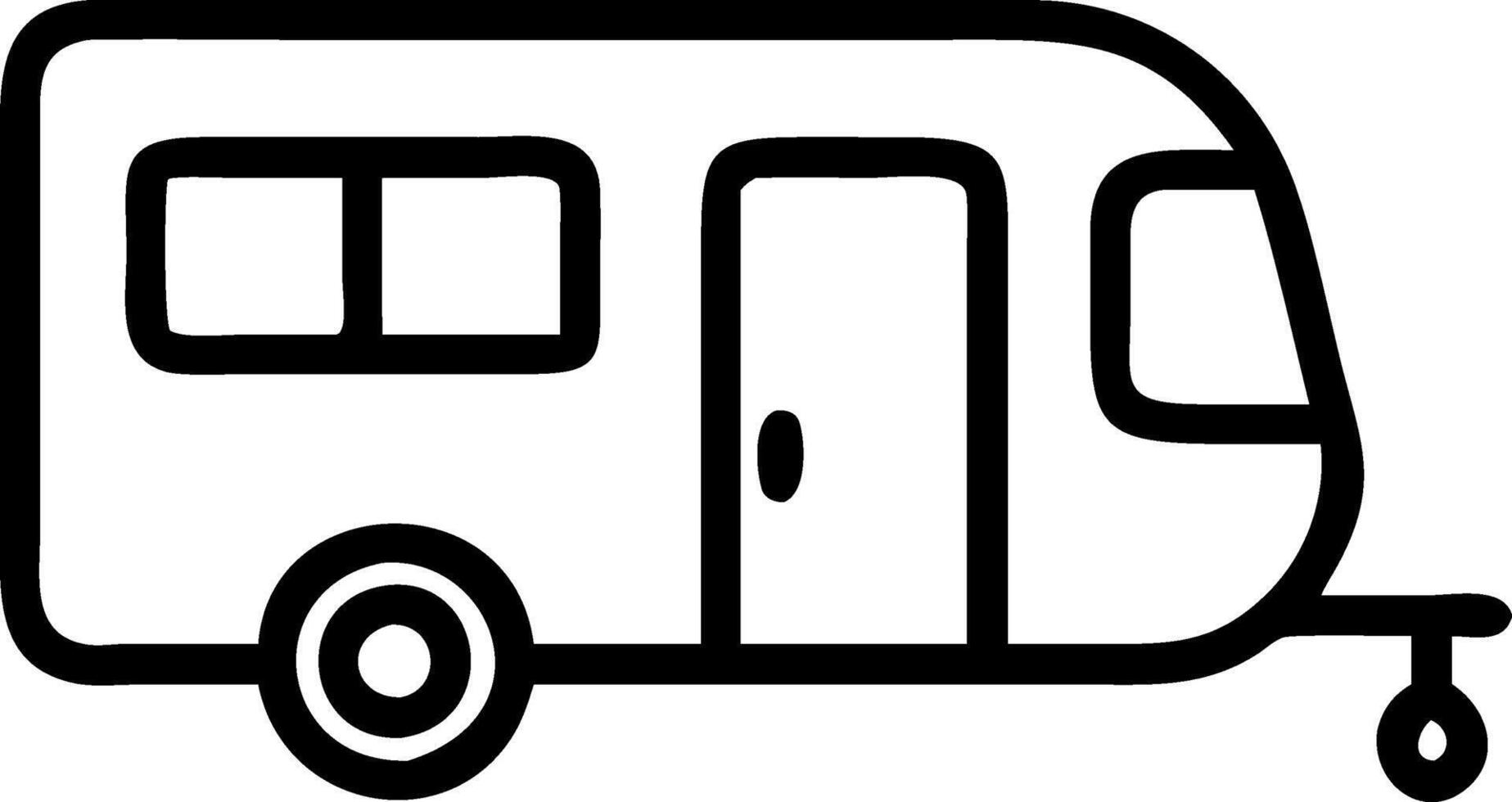 Caravan Icon for Travel, Road Trips, and Camping Adventures vector