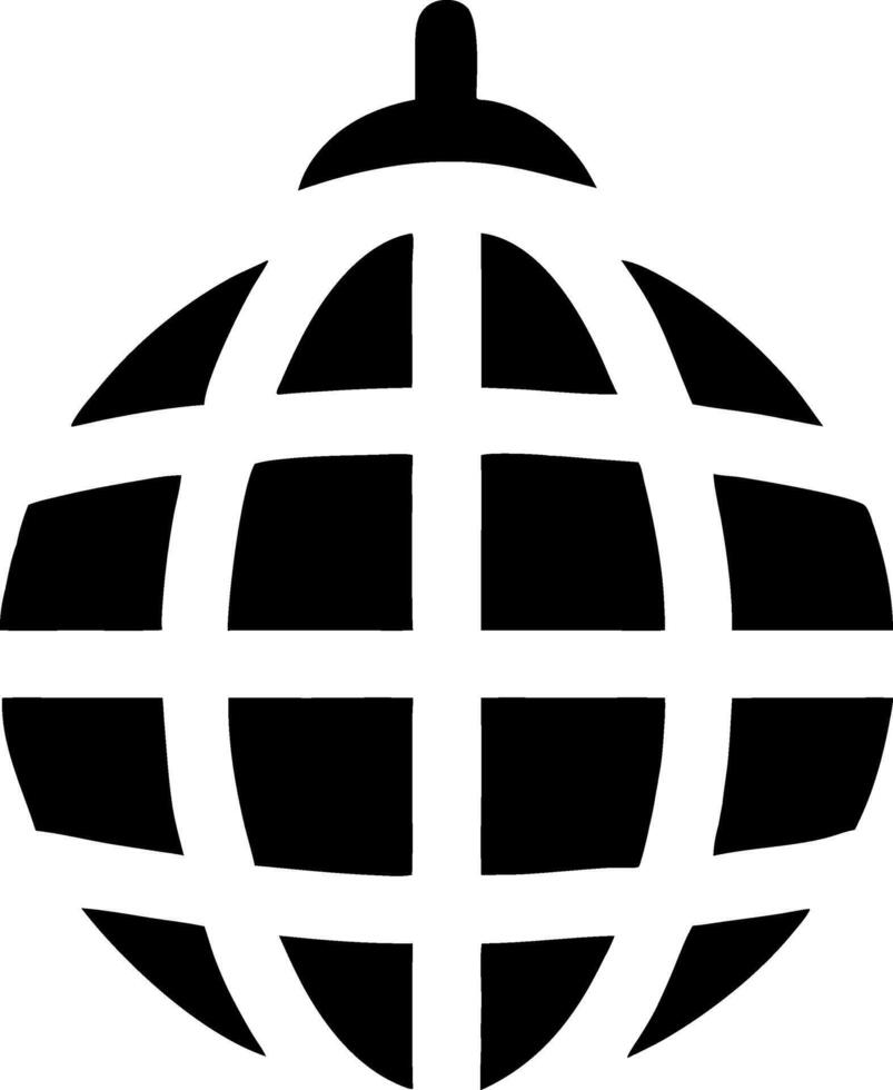 Disco Ball Icon for Party, Music, and Nightlife Themes vector