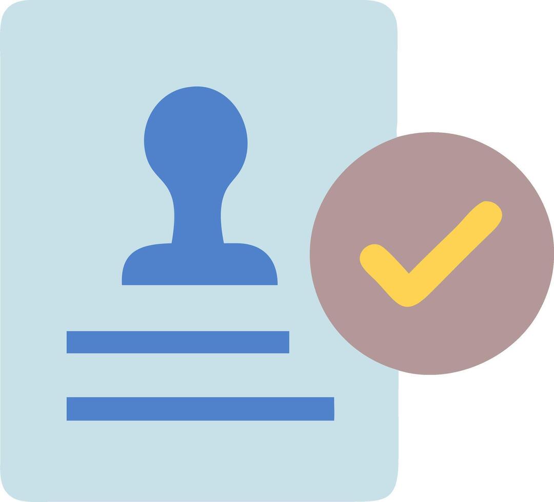 Business Permit Icon for Legal and Regulatory Compliance vector
