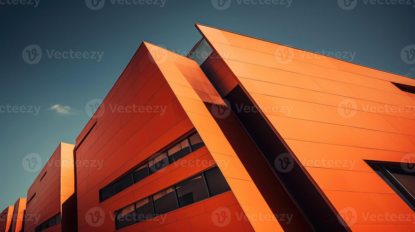 urban orange building photo