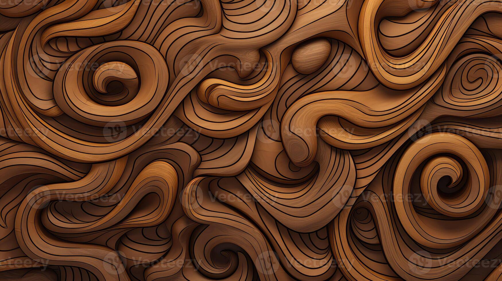 swirls cartoon wood texture photo