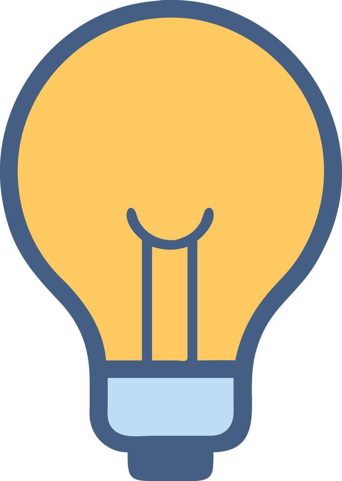 Creative Thinking Light Bulb Idea Icon for Innovation and Problem Solving vector