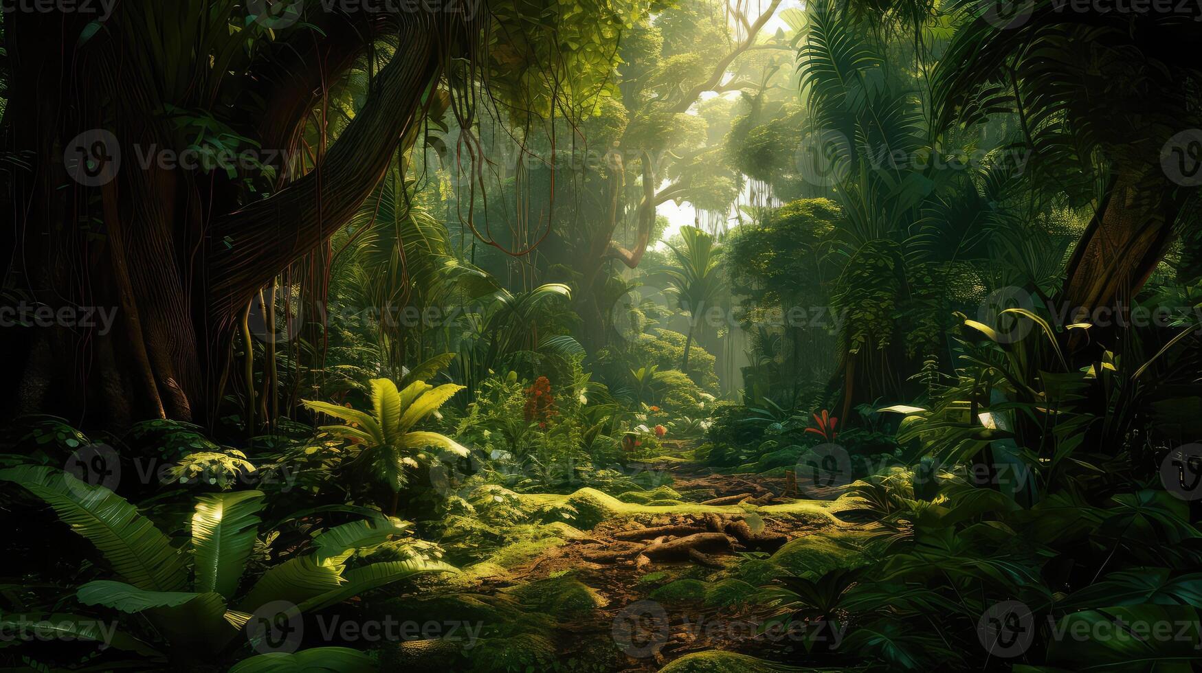 canopy bushes and trees photo