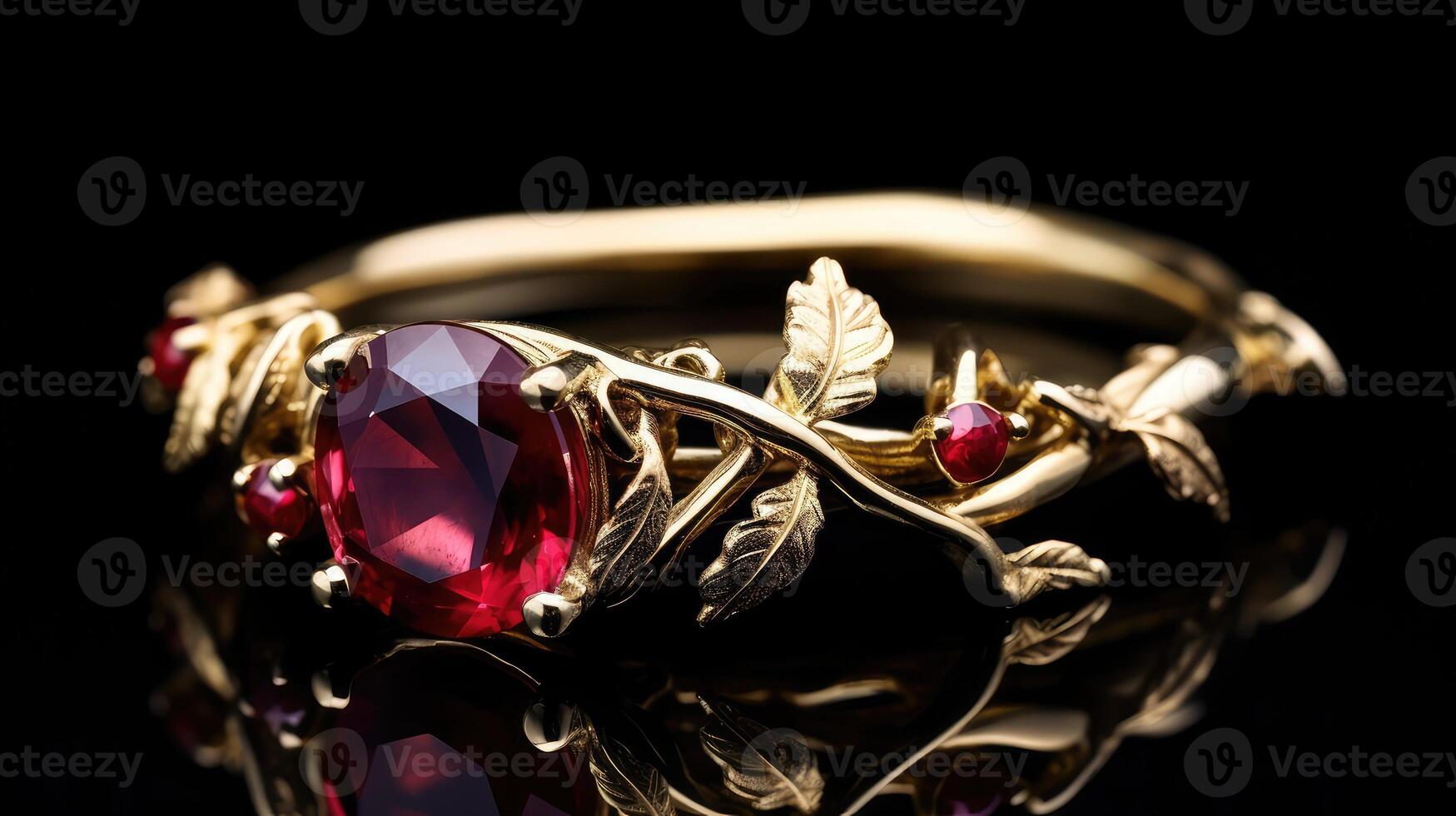 ring red rubies photo