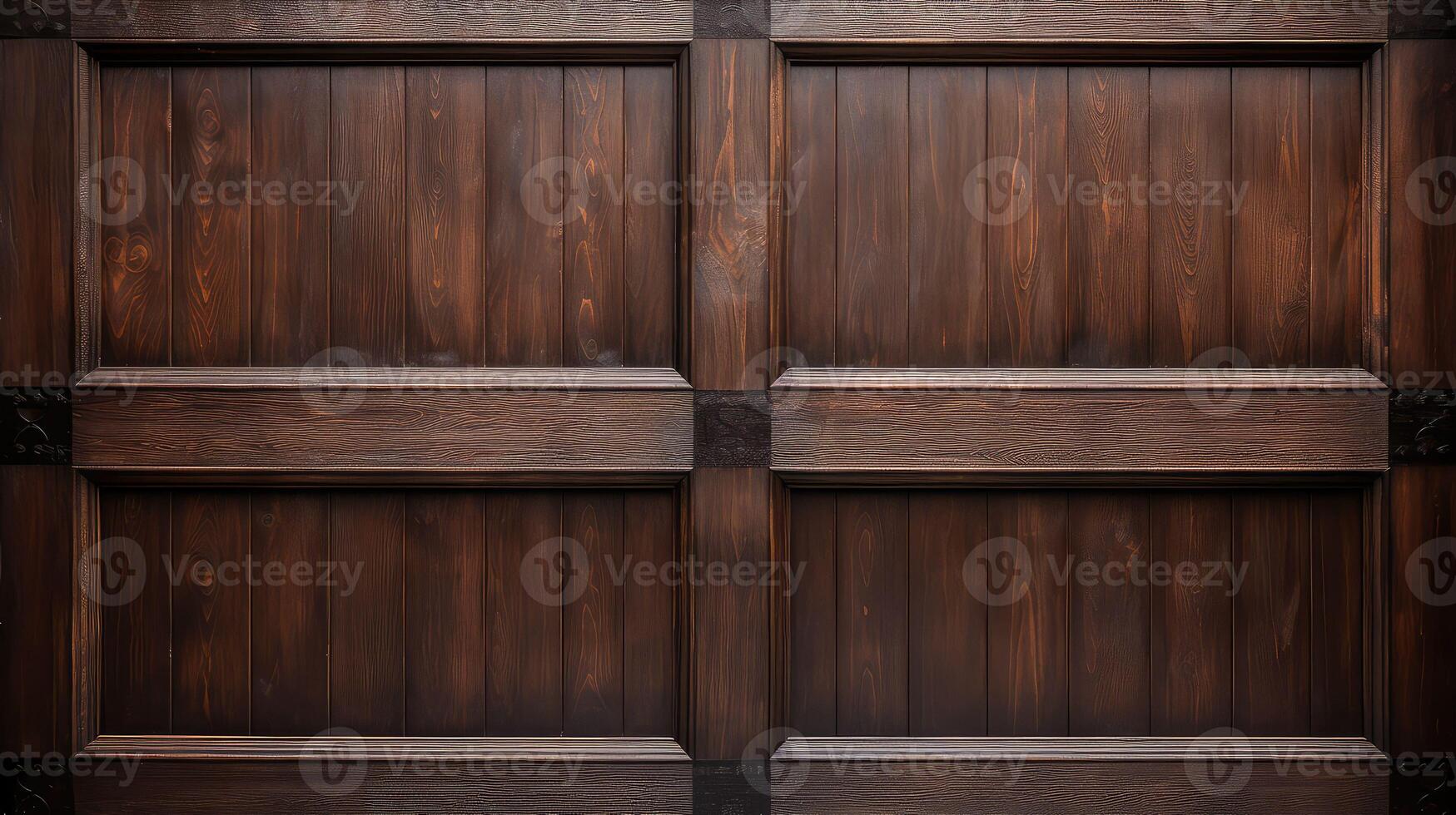 dark wood garage doors photo