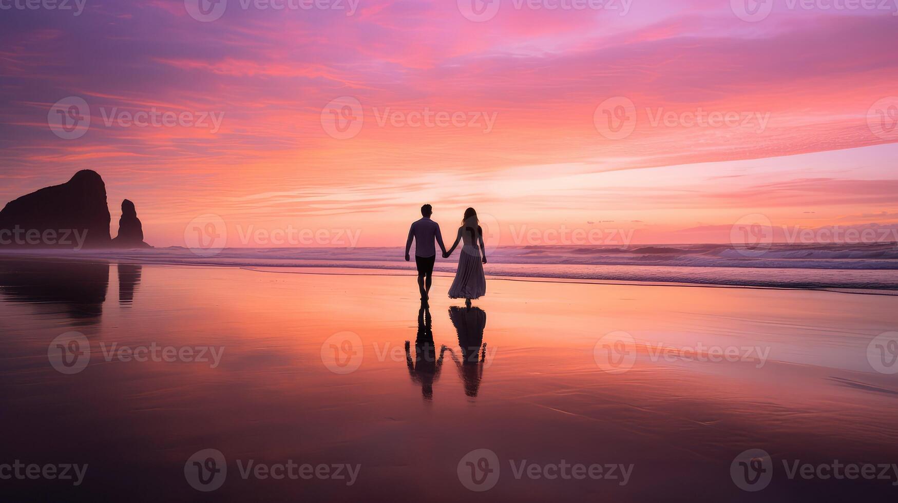 suncouple black sand photo