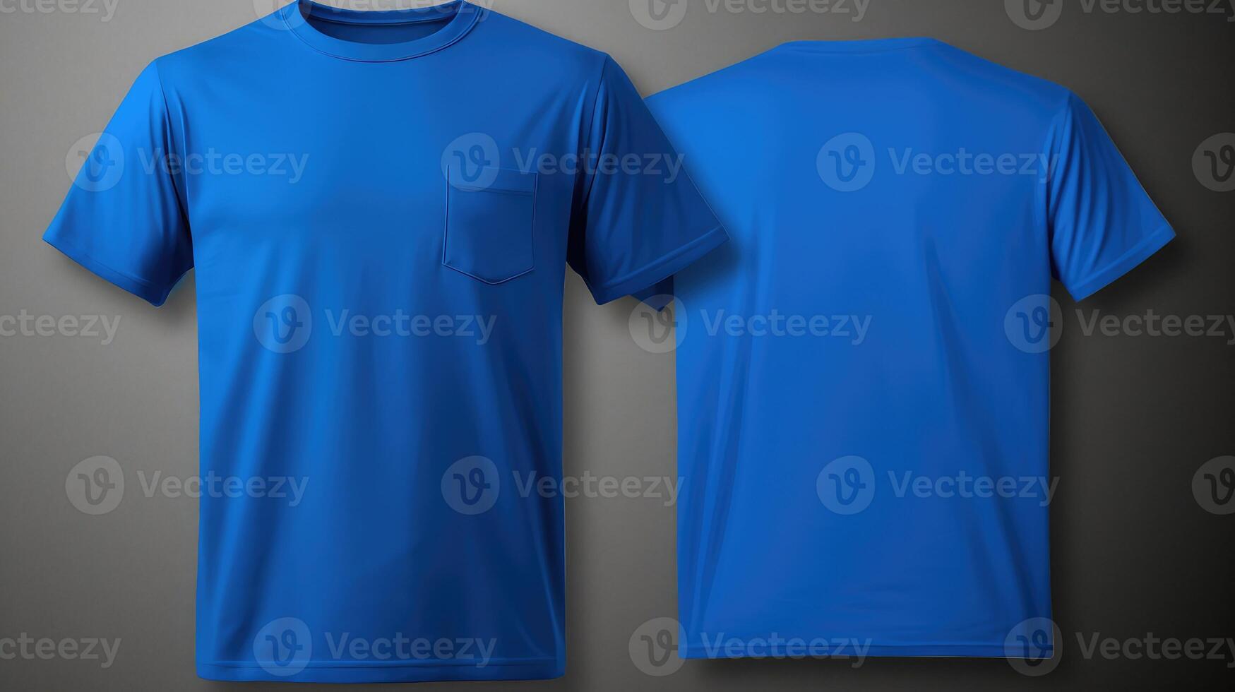 fashion blue tshirt template photo