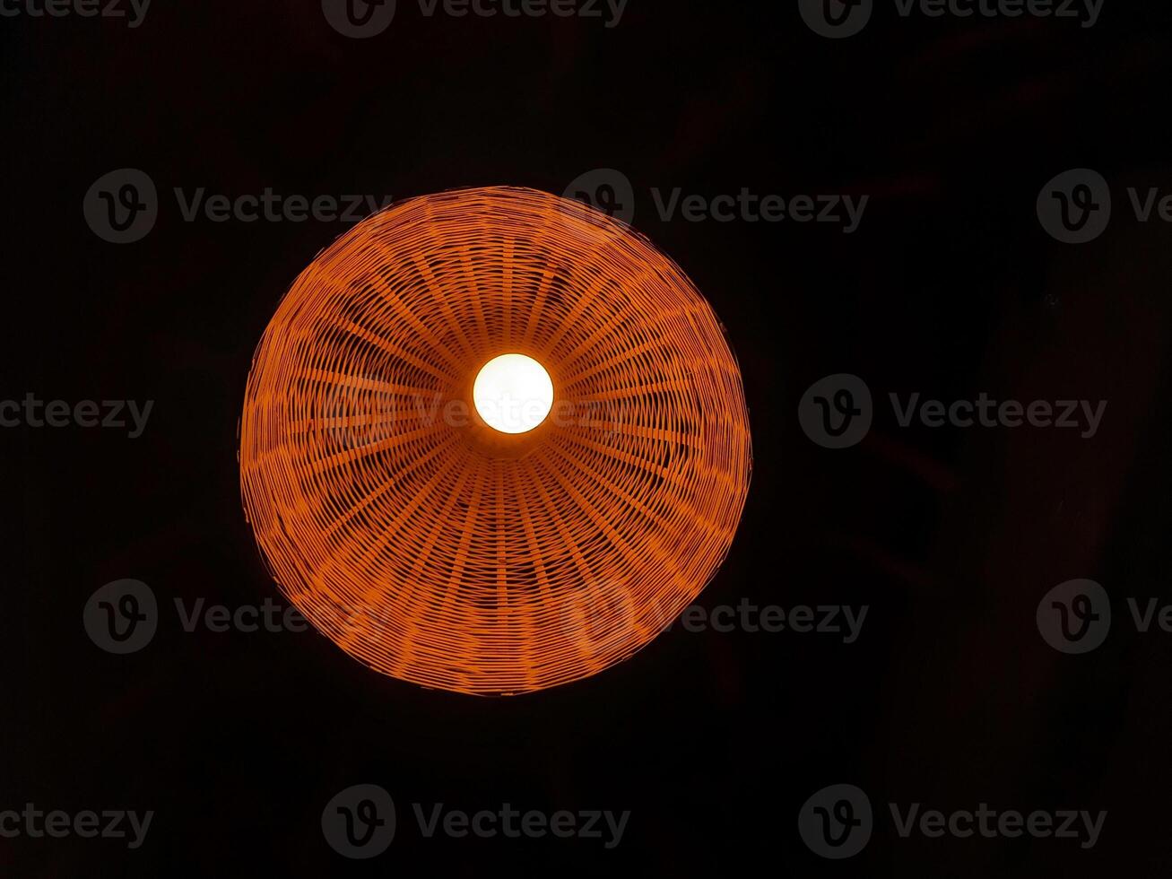 a light bulb is lit up in the dark photo