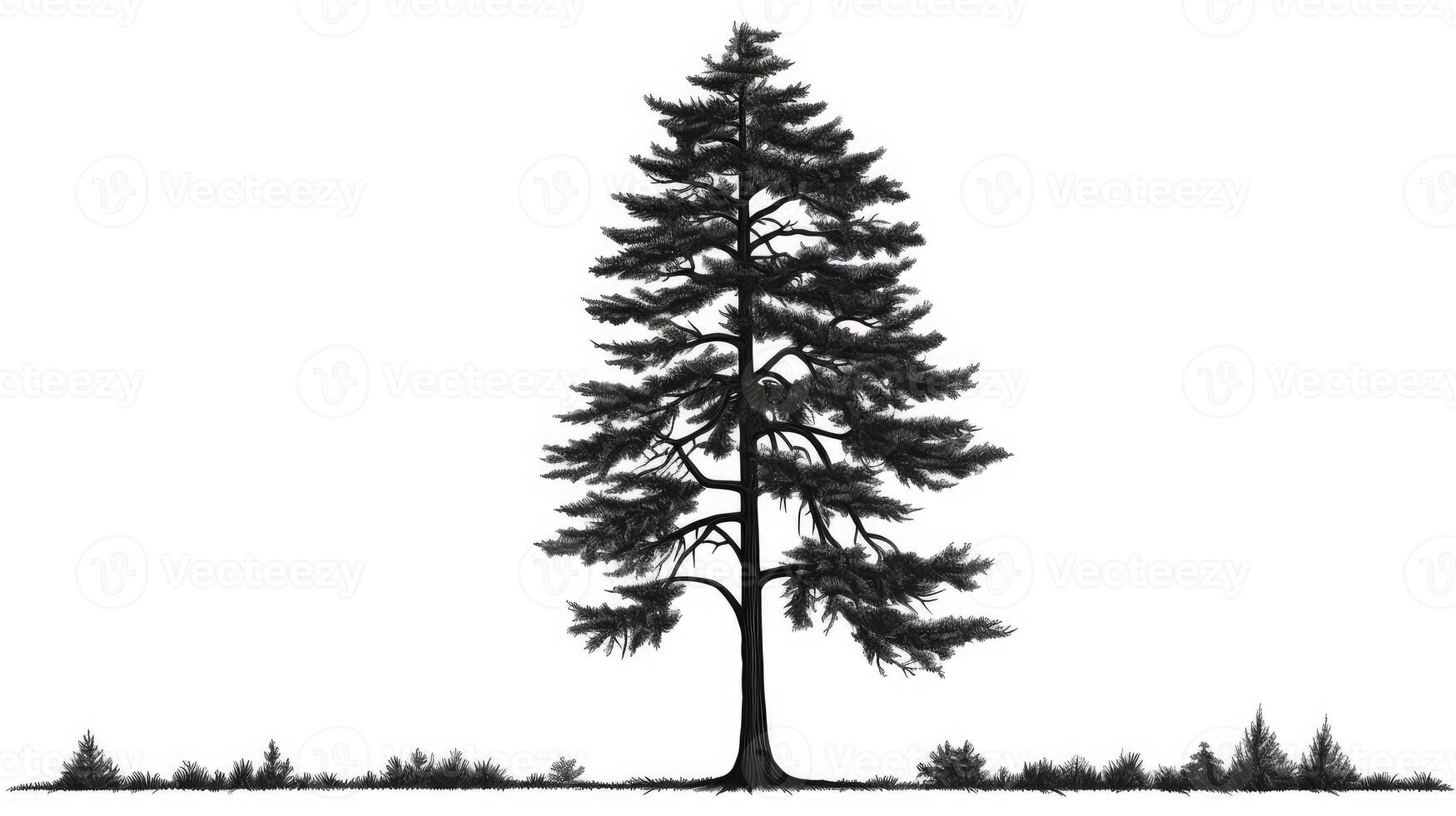simple pine tree clipart photo