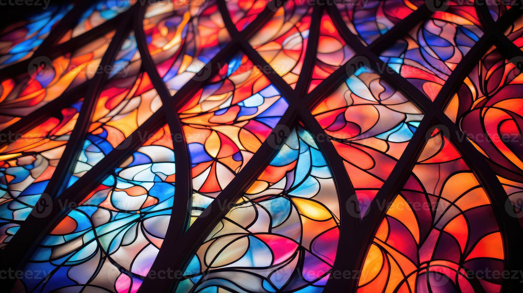 colors stained glass abstract photo