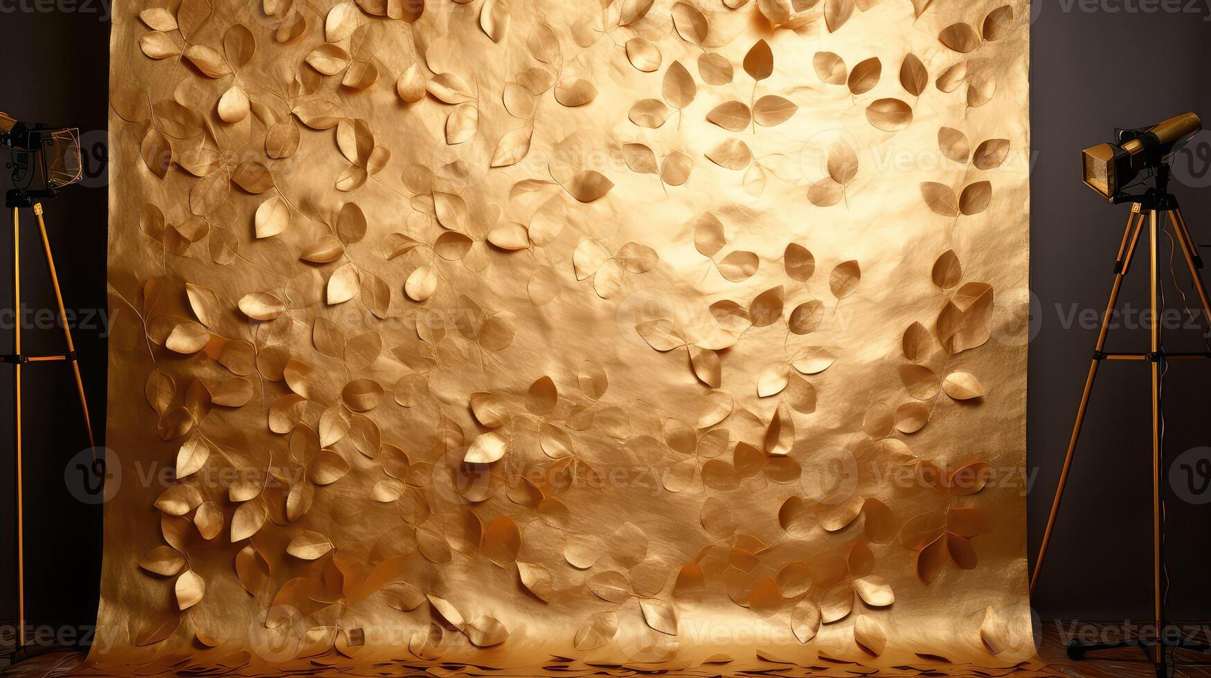 sophisticated gold leaf background photo