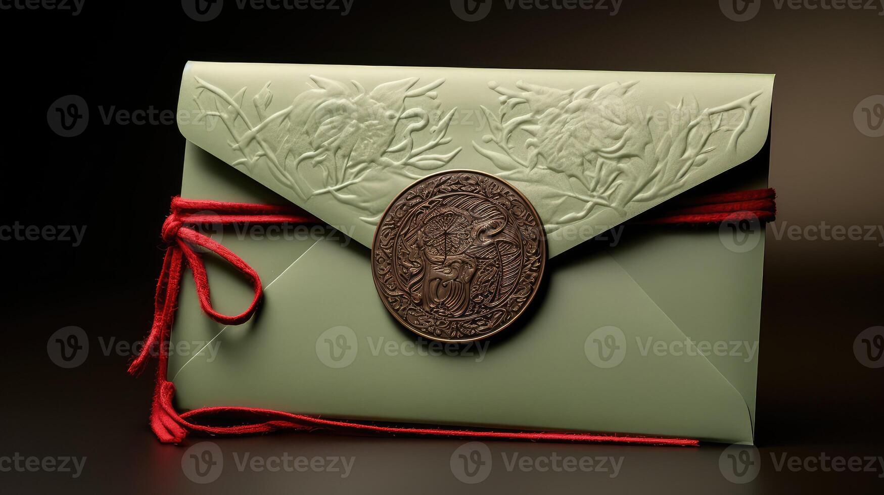 seal green parchment photo