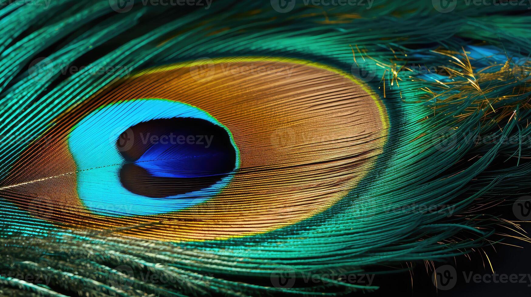 intricate gold and teal photo