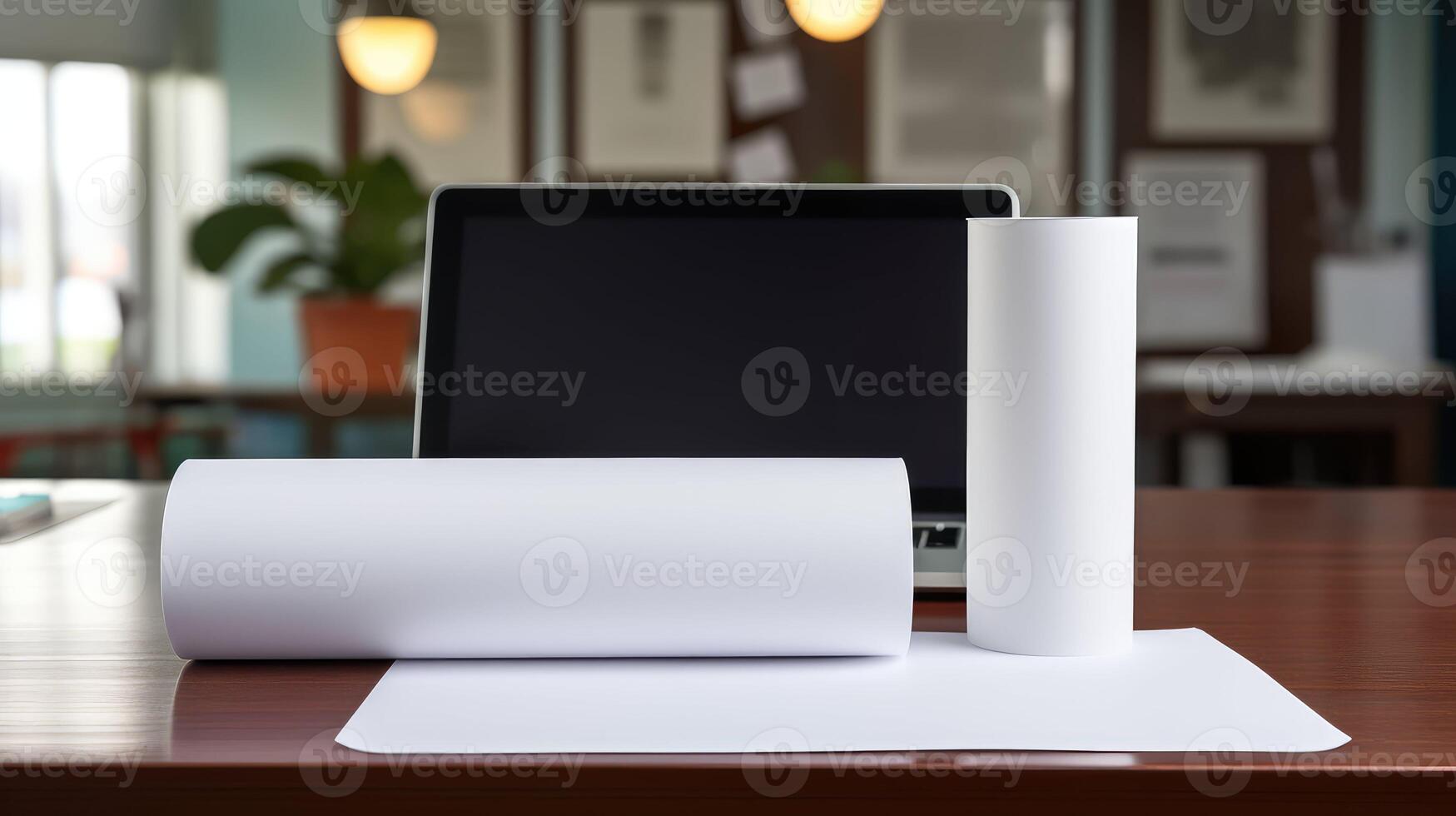 office white paper roll photo