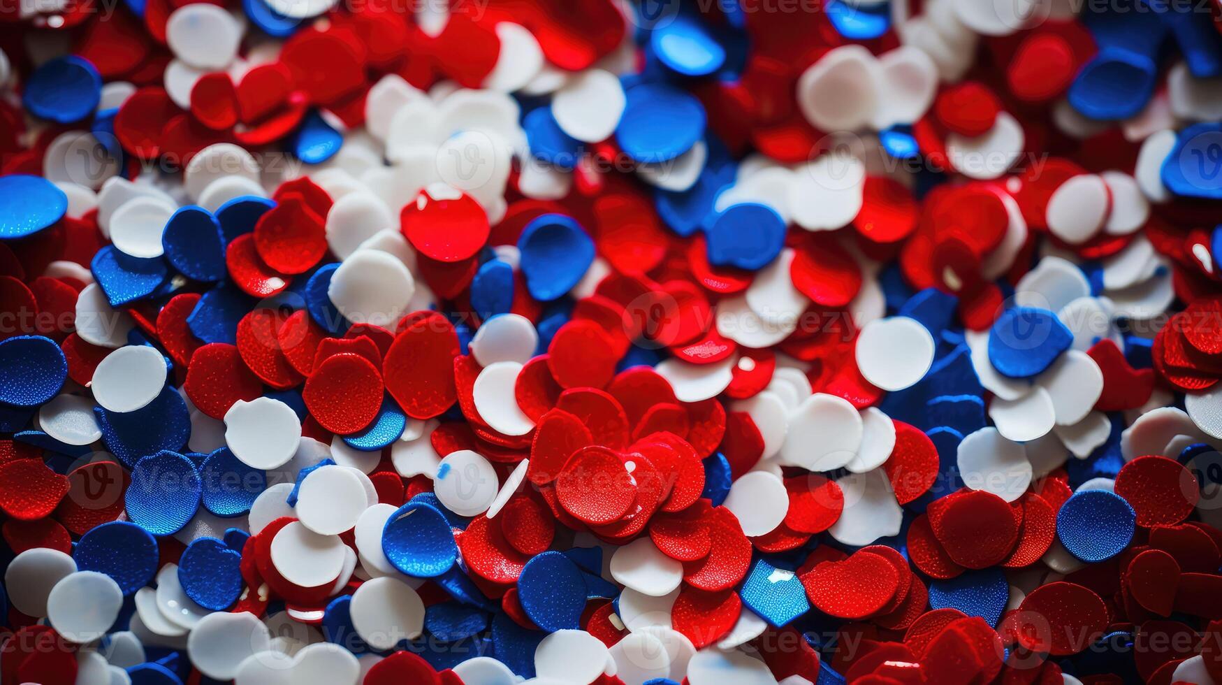 fourth red white and blue confetti photo