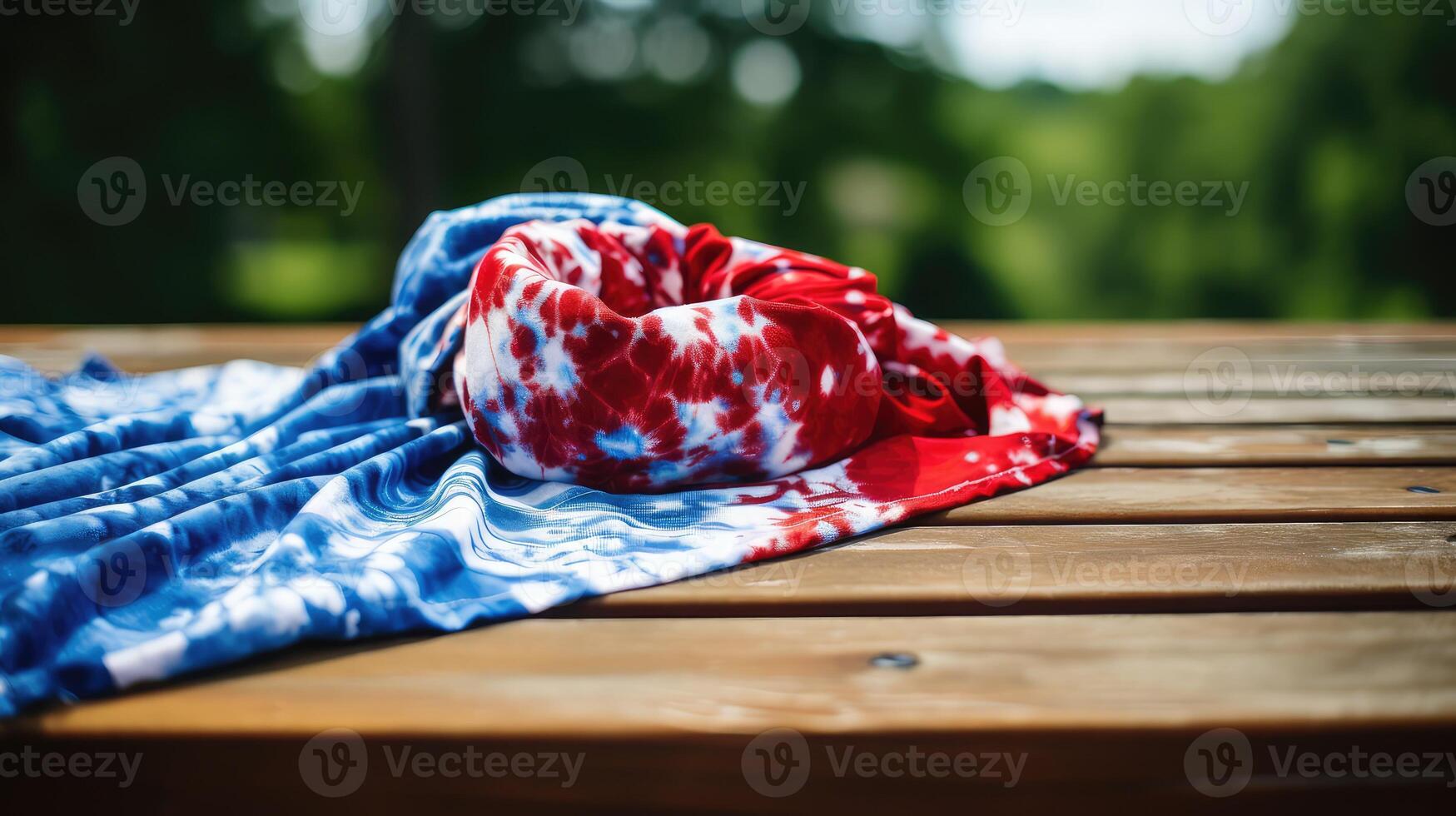 patterns red white and blue tie dye photo