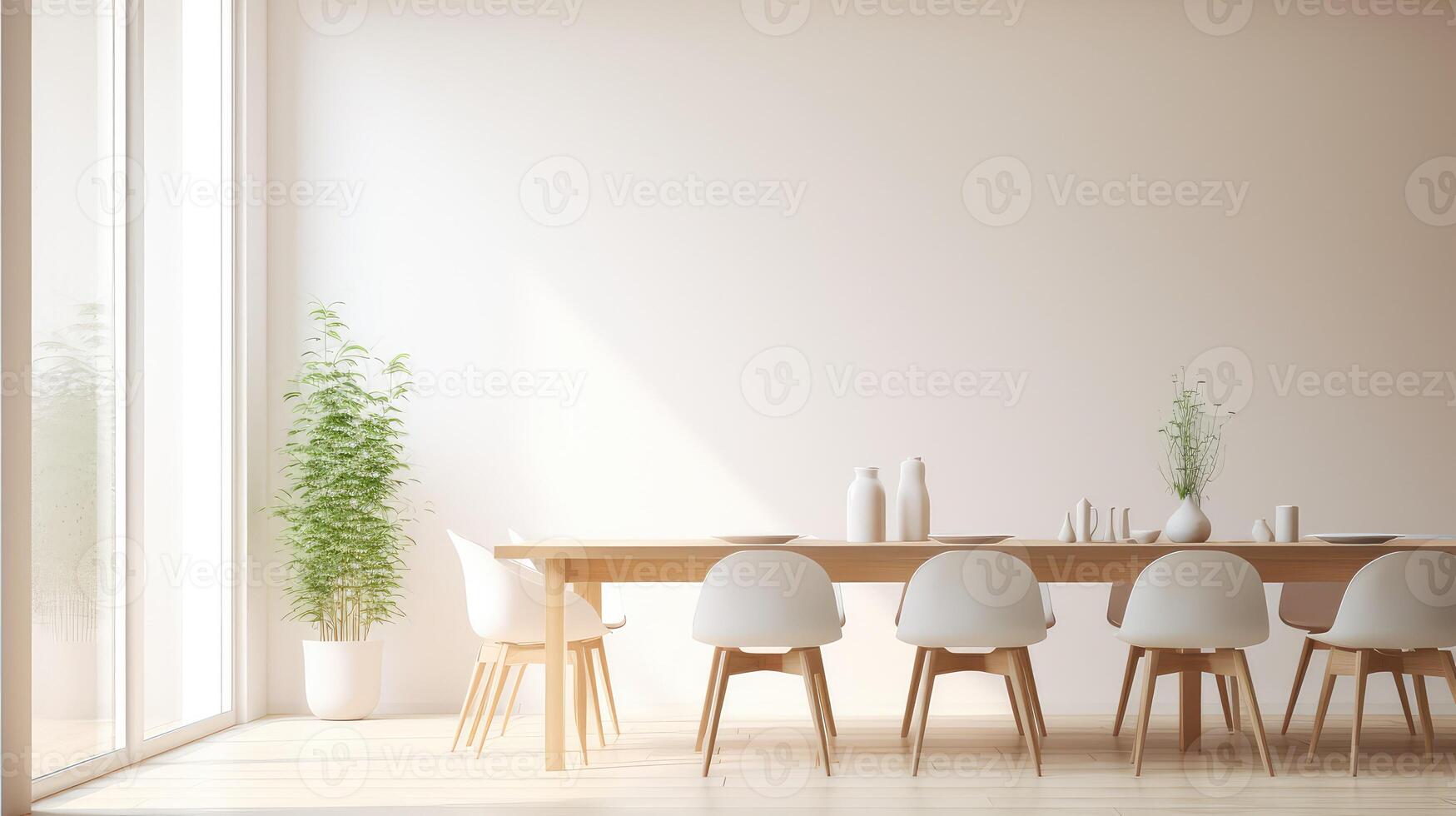 focus blurred interior design dining room photo