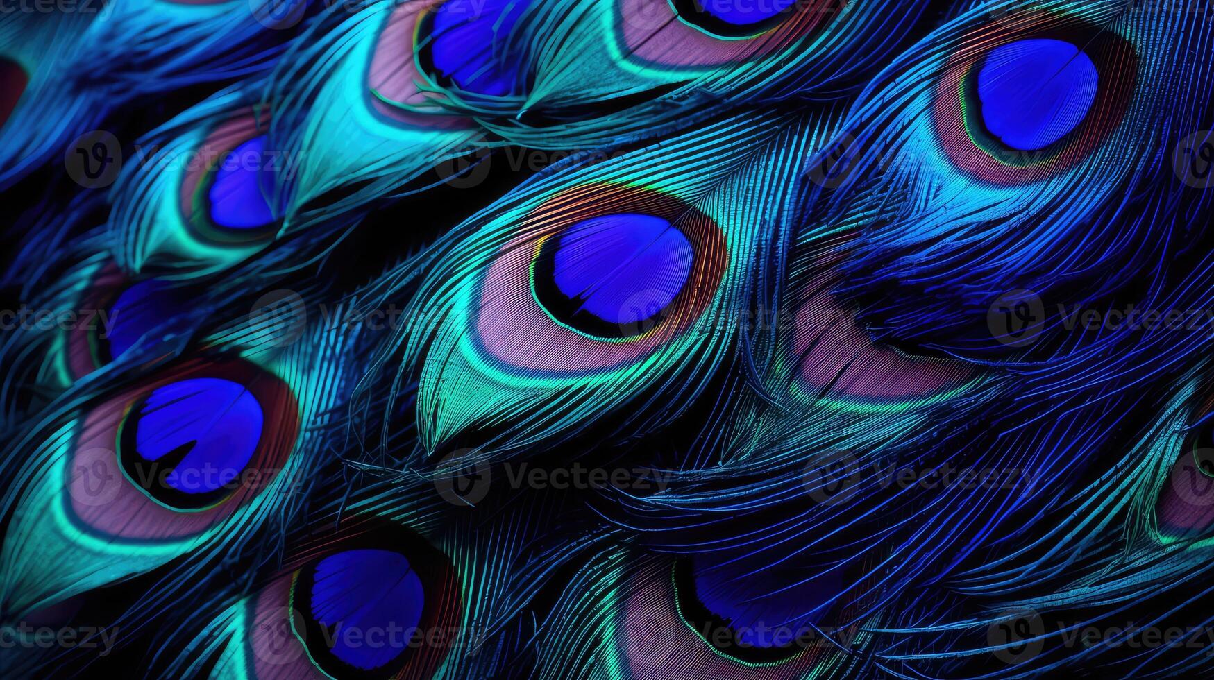 iridescent blue blackground photo