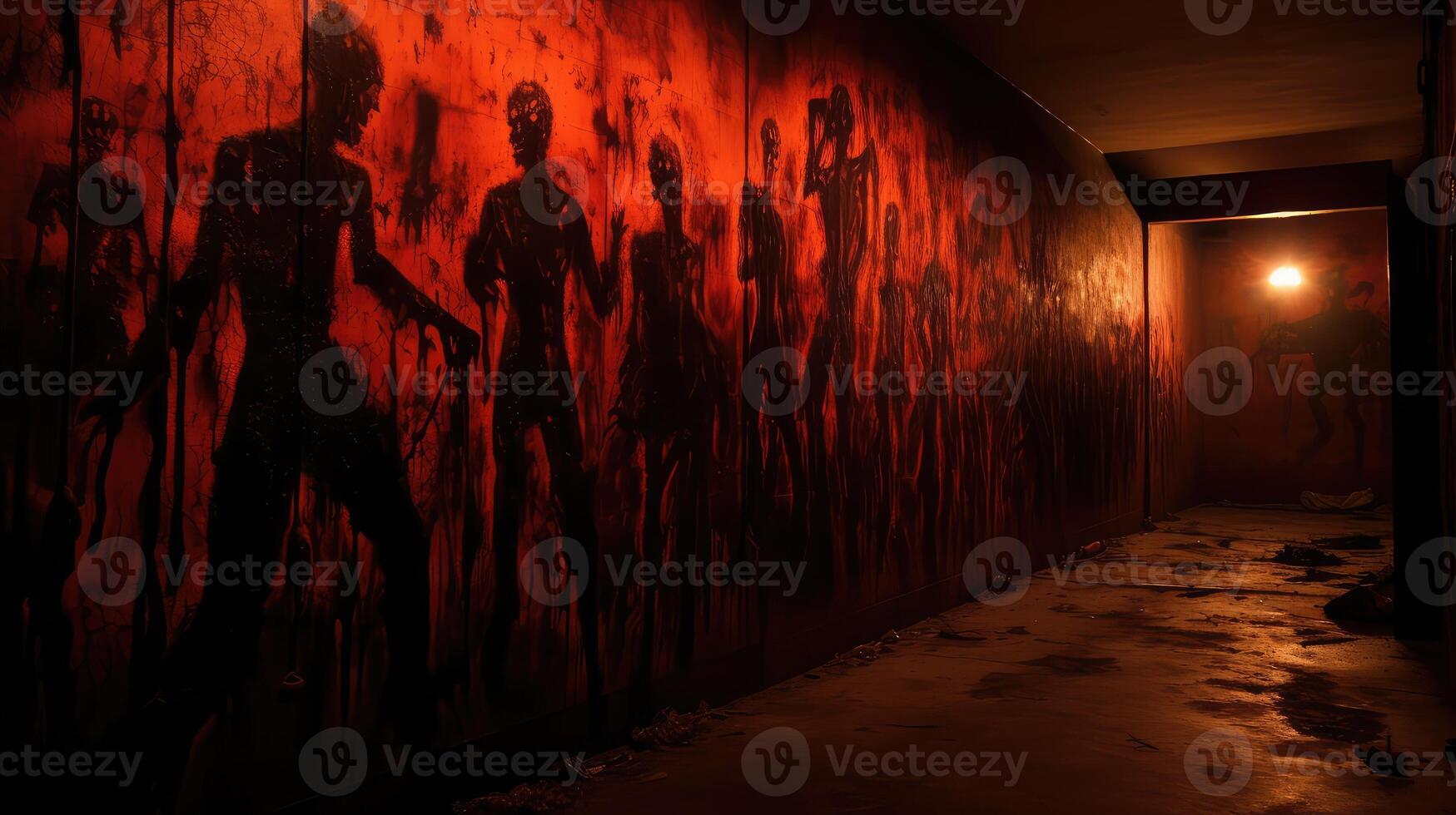candlelight hell wall photo