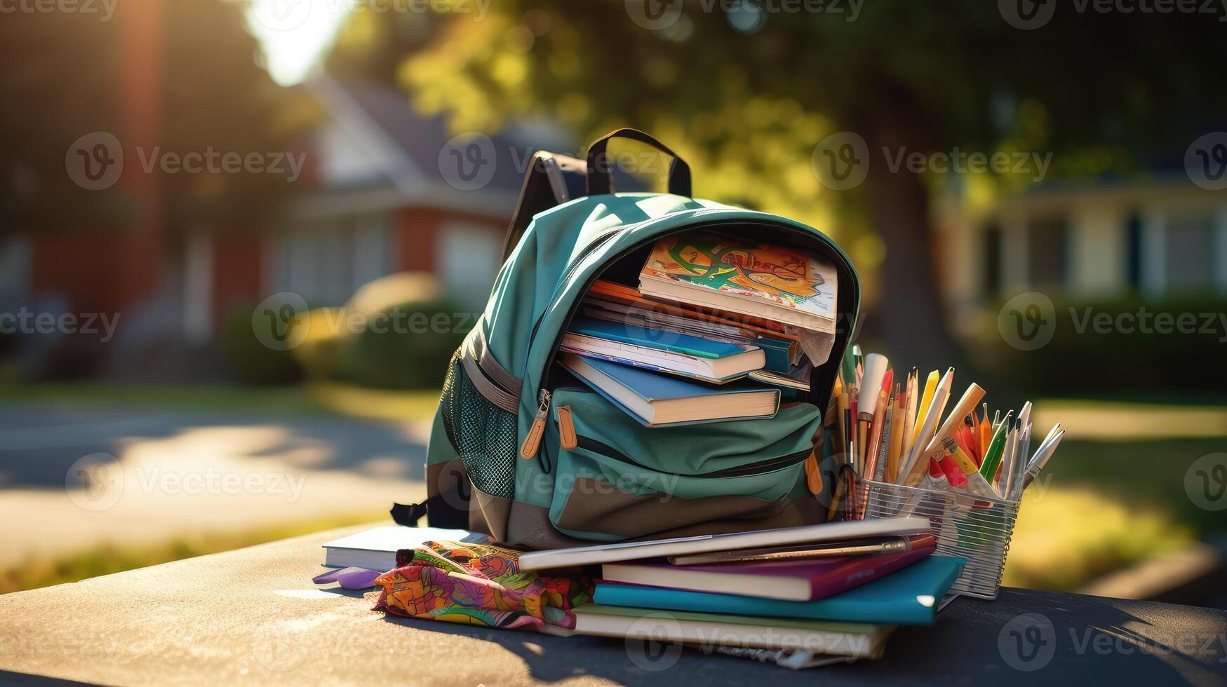 note back to school books photo