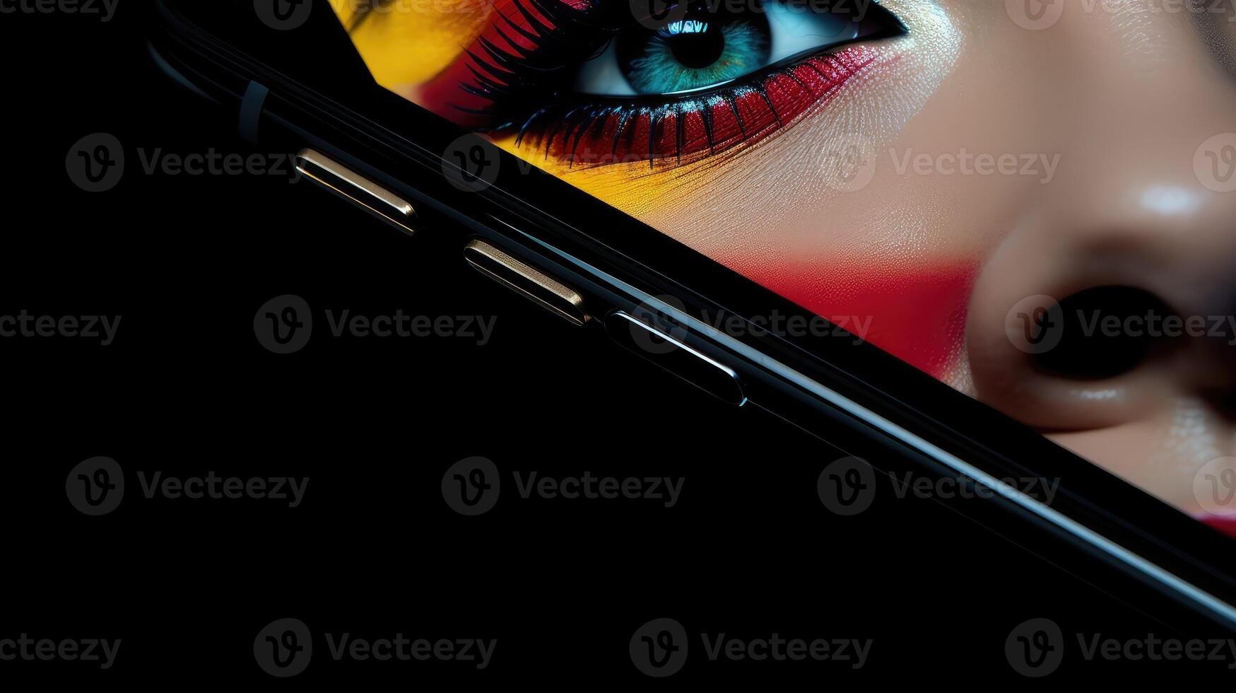 makeup black eyebrows photo