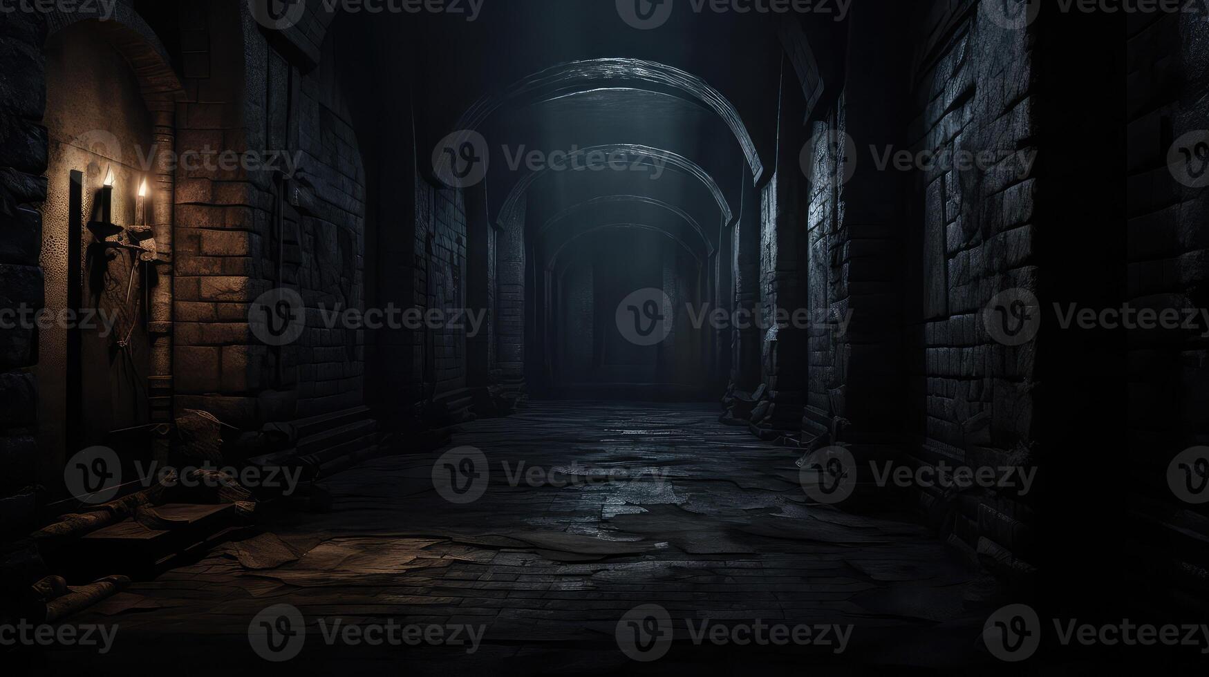 passageway dungeon wall photo
