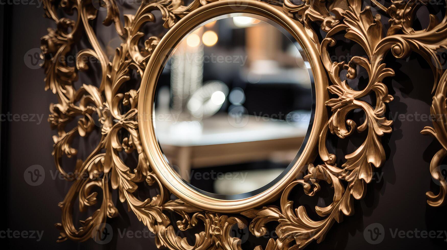 wall gold frame metal photo