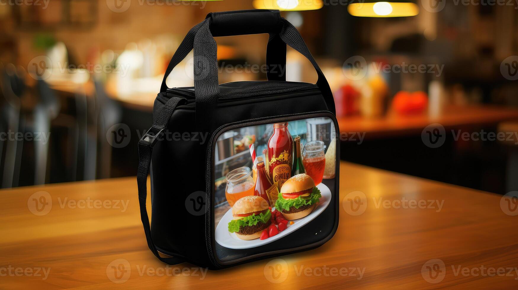 modern school lunch bag photo