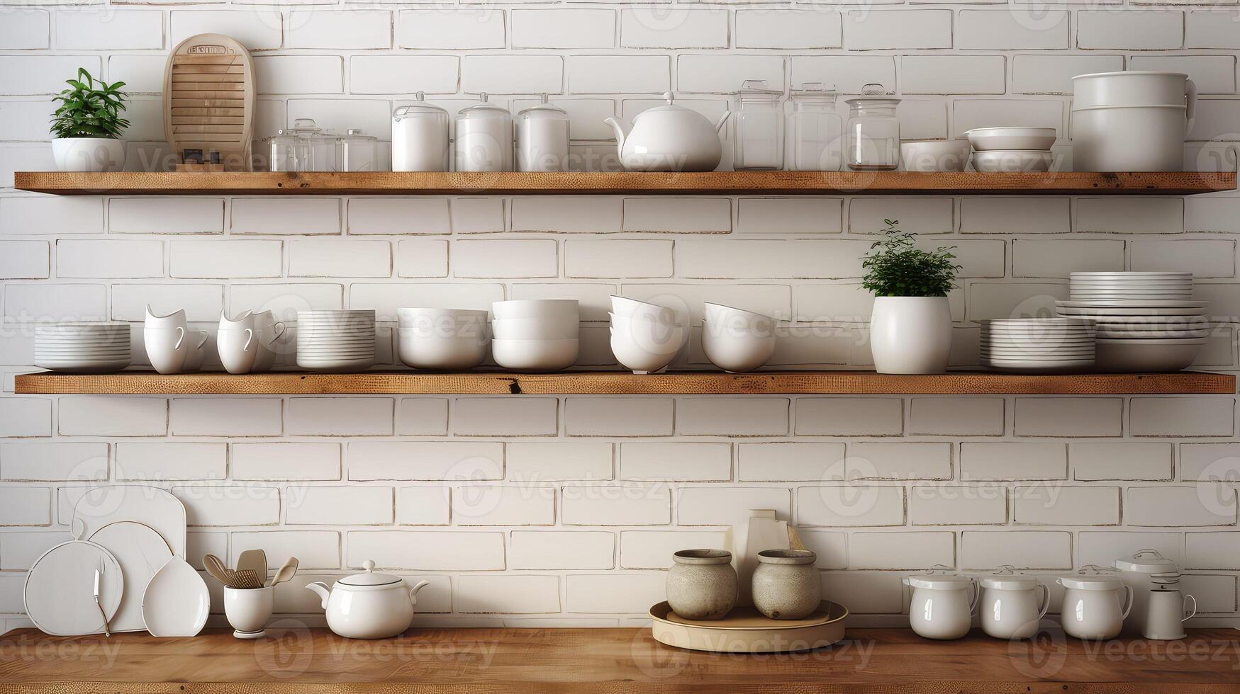 rustic white brick wall photo