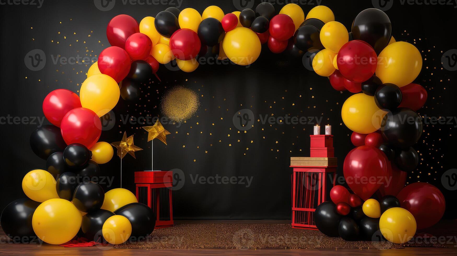 yellow red technology background photo