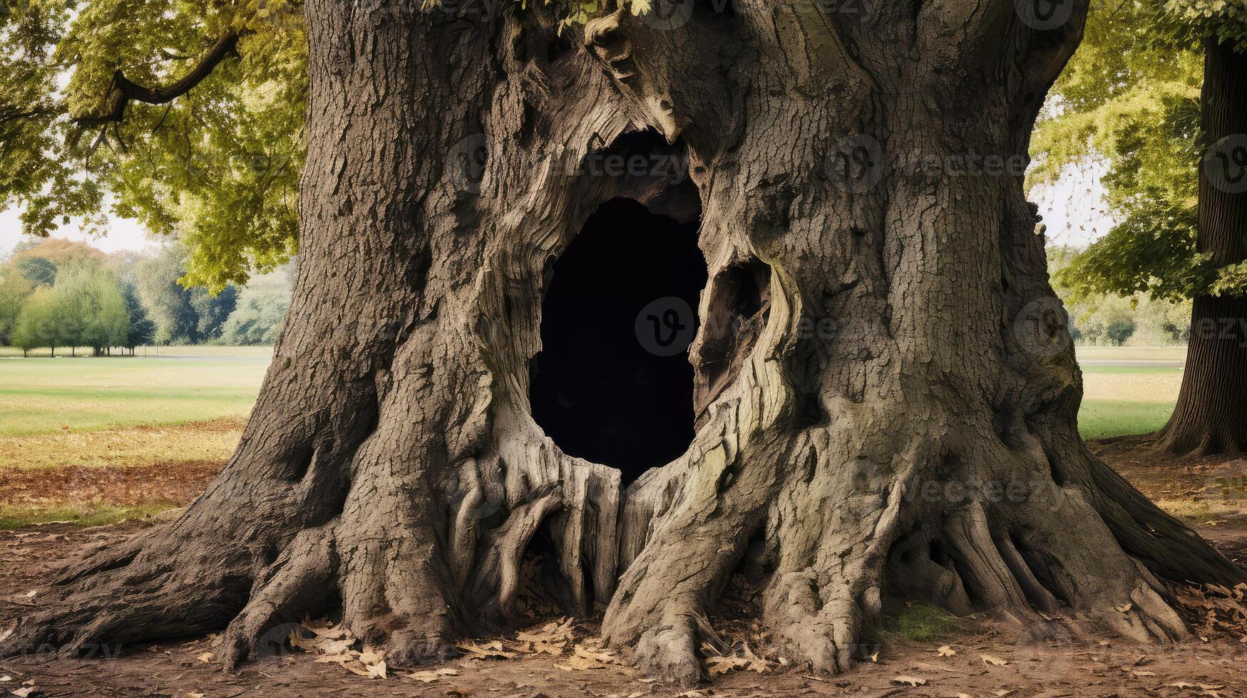 nature tree with hole photo