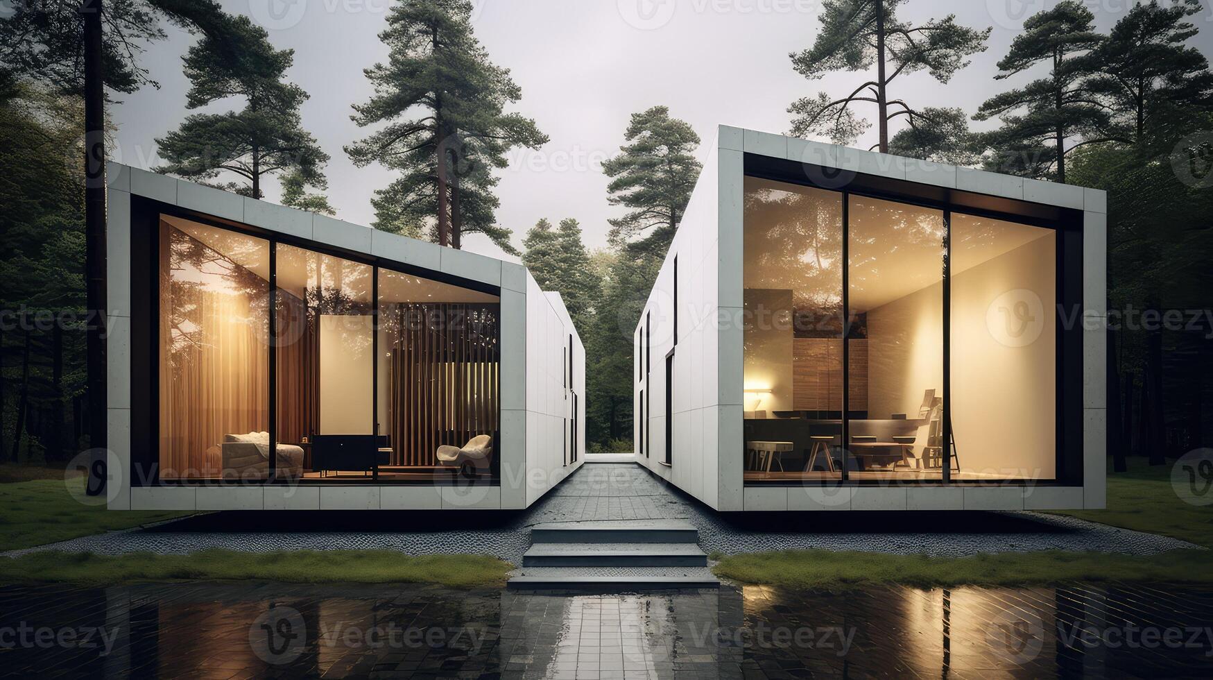 privacy split house photo