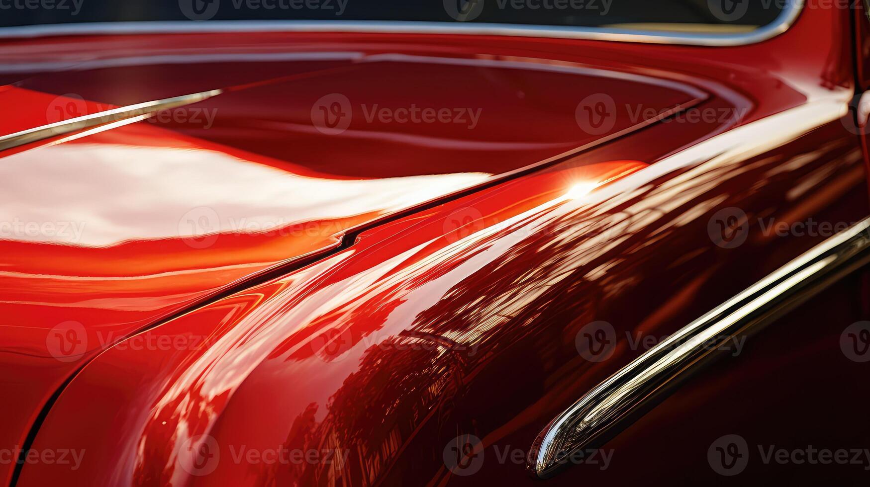 gleaming red brushed metal photo