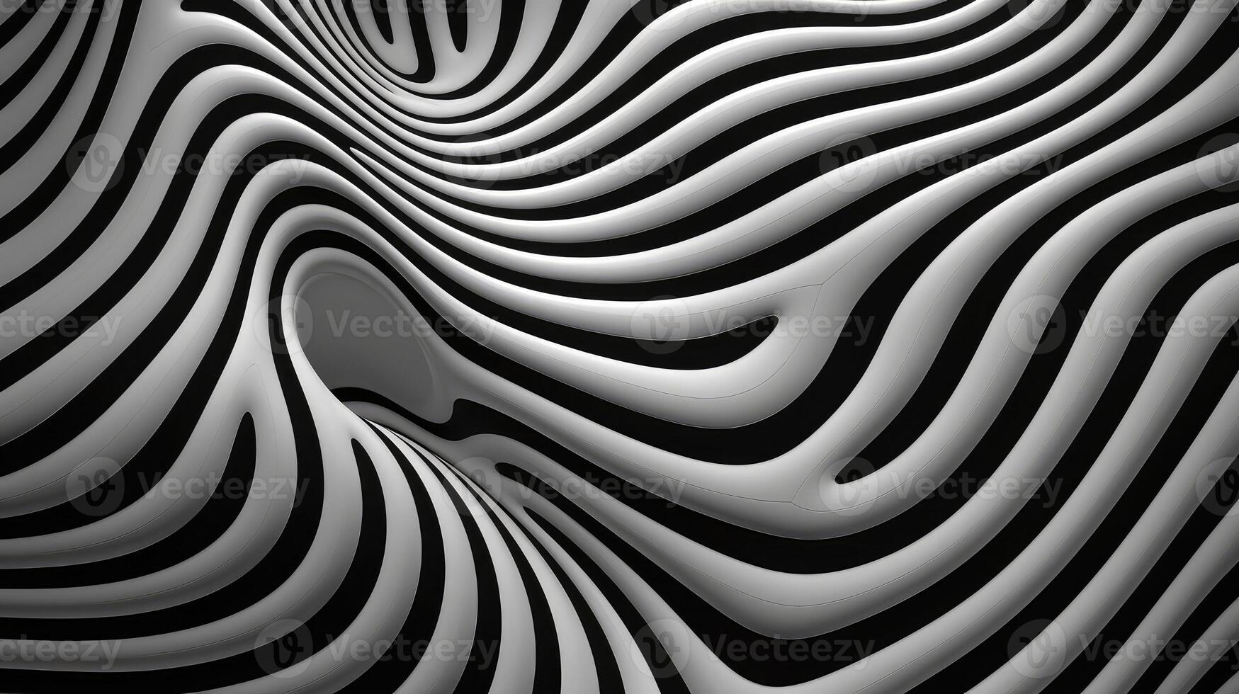 lines trippy pattern black white photo